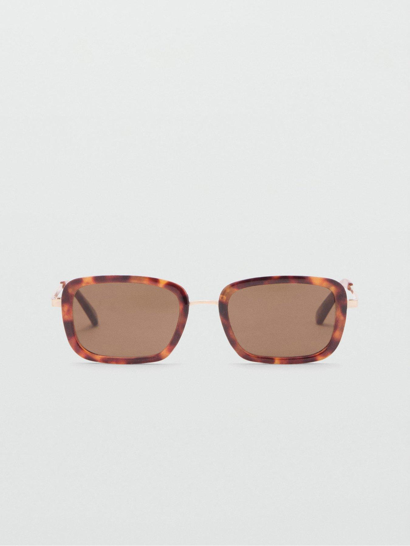  image of mango-combined-frame-sunglasses-brown