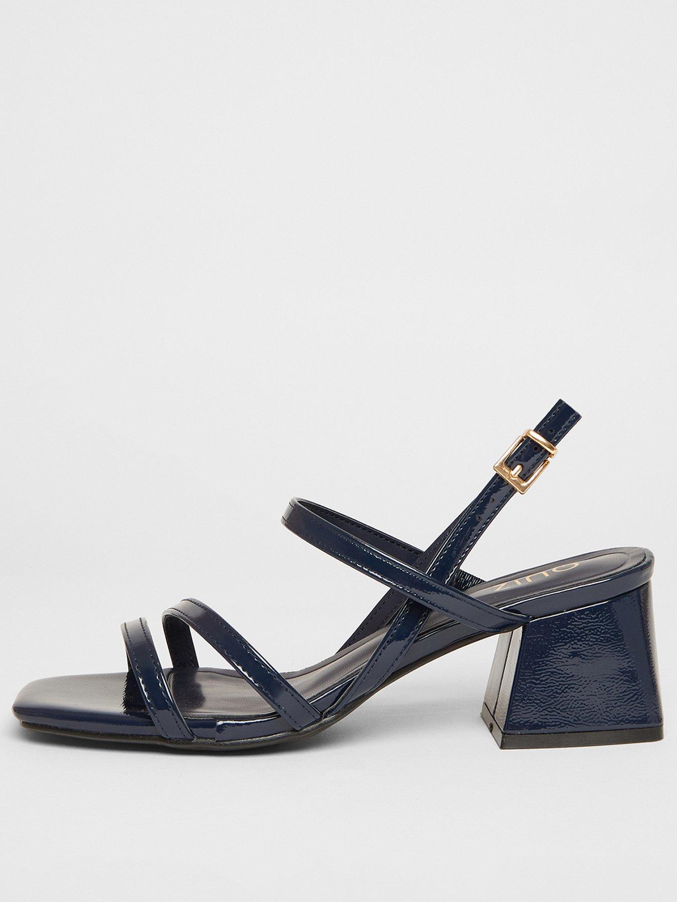  image of quiz-navy-slingback-low-block-heels
