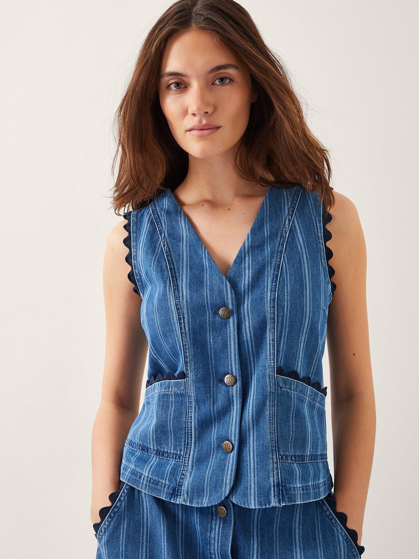 undefined Ottilie Waistcoat - Blue