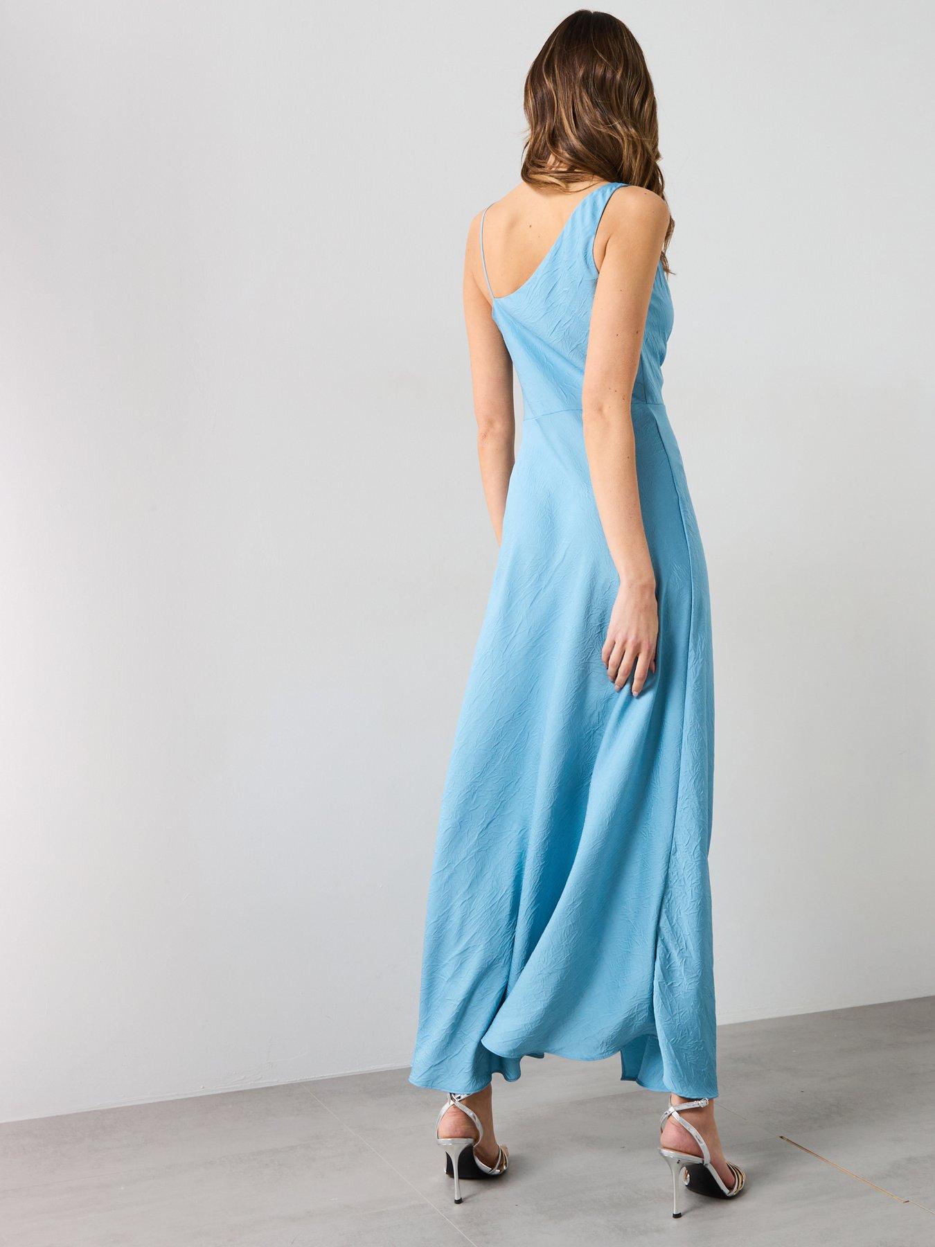  image of mango-asymmetrical-creased-effect-dress