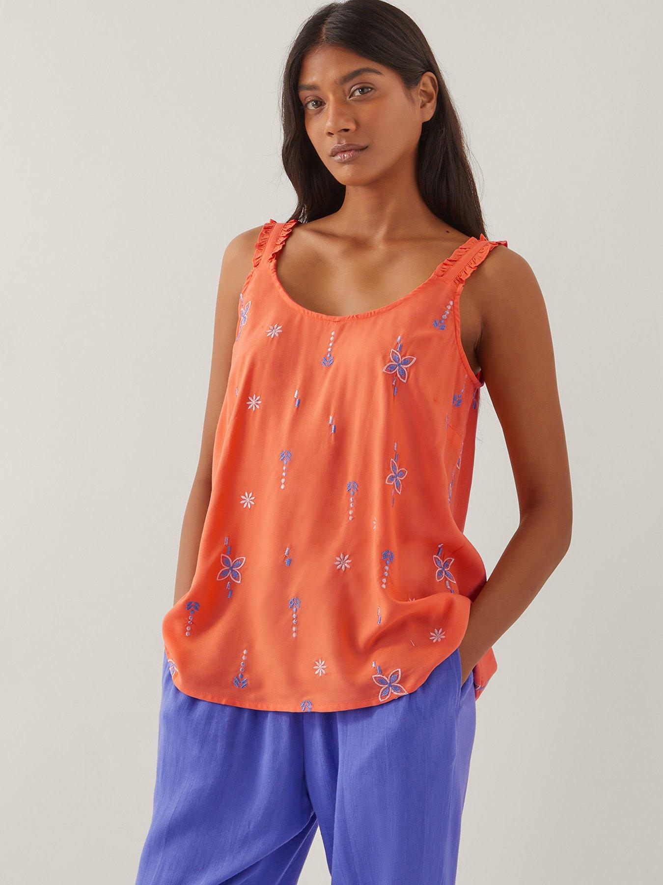  image of monsoon-kamila-cami-orange
