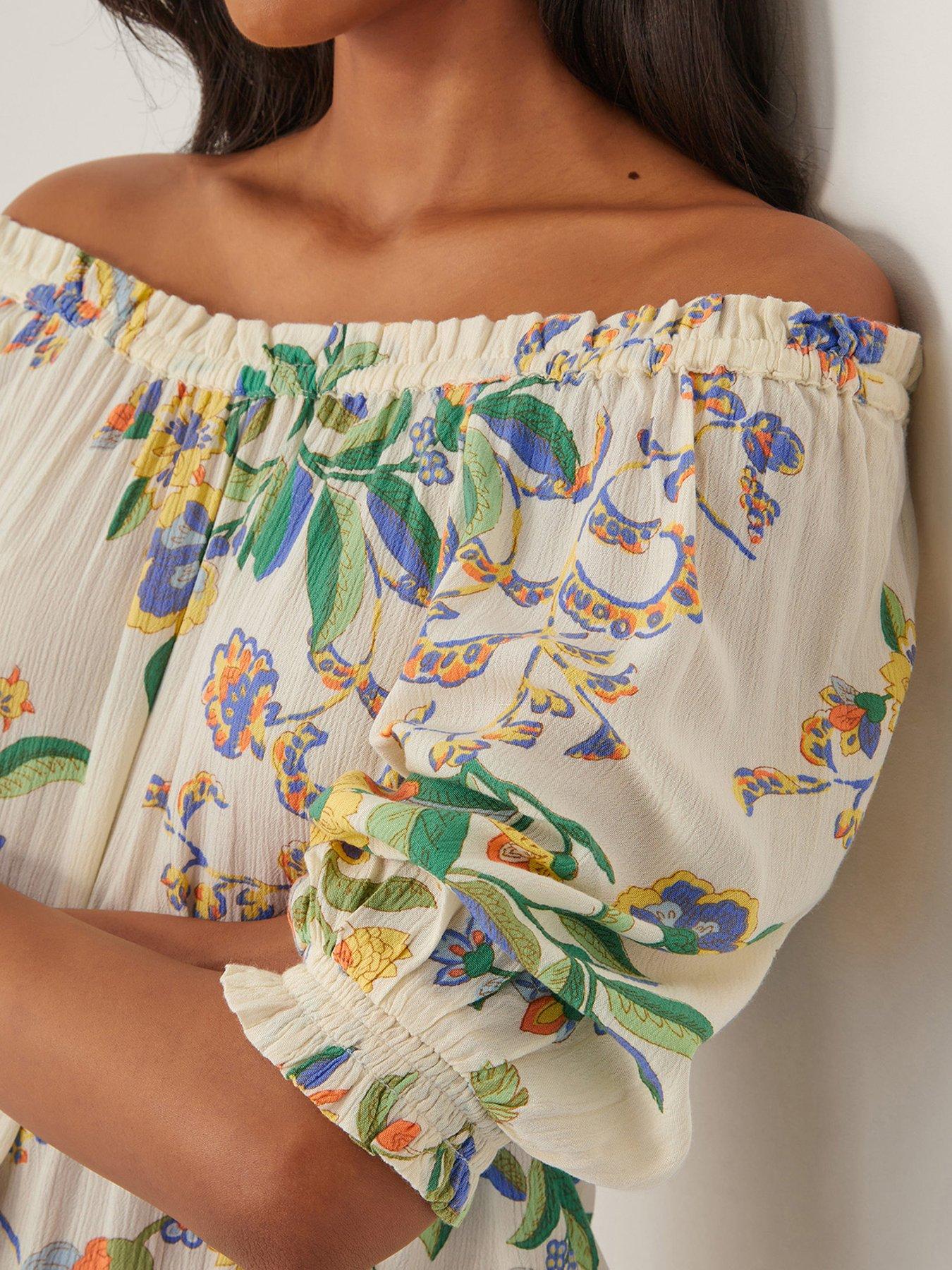  image of monsoon-kaia-printed-top-ivory