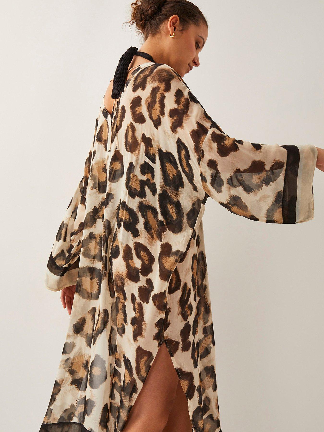  image of monsoon-louisa-floral-silk-square-scarf-neutral