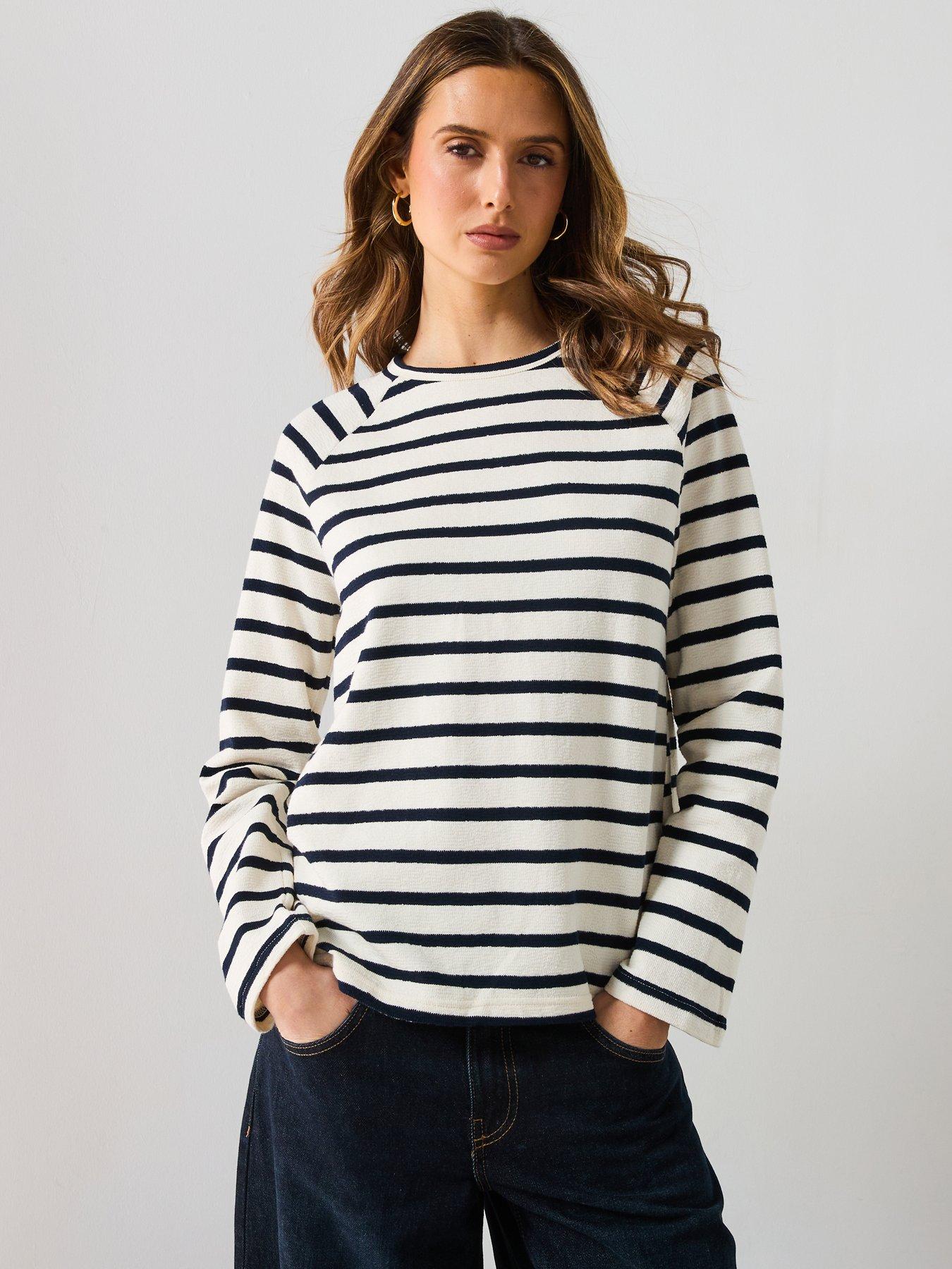 mango-striped-round-neck-sweatshirt-navy