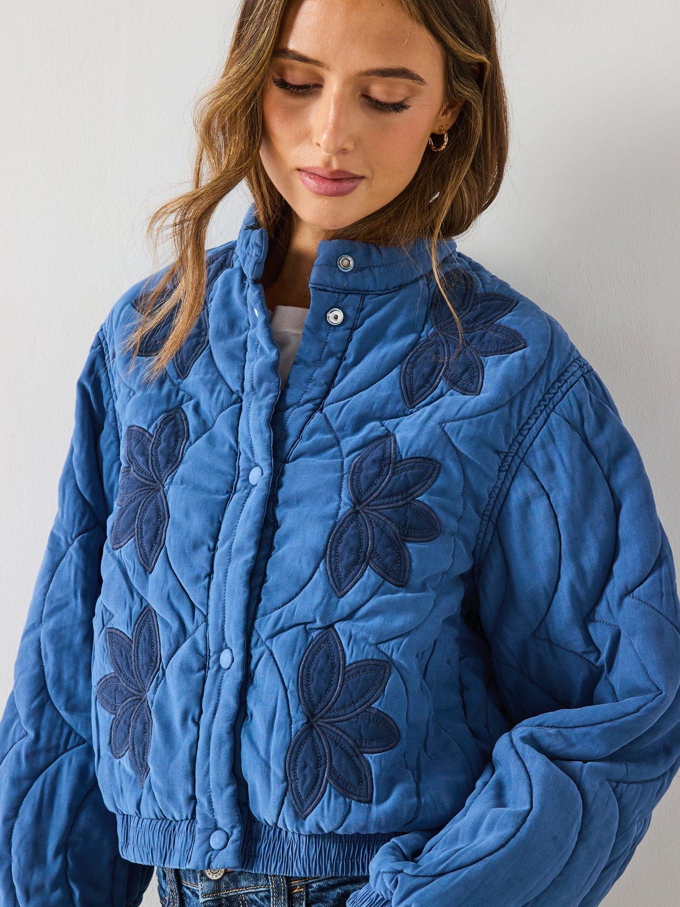 Image 6 of 6 of Mango Floral-embroidered Padded Jacket