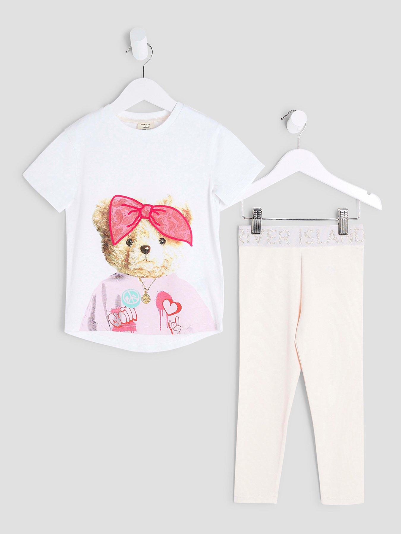 river-island-mini-girls-bandana-bear-t-shirt-set-pink