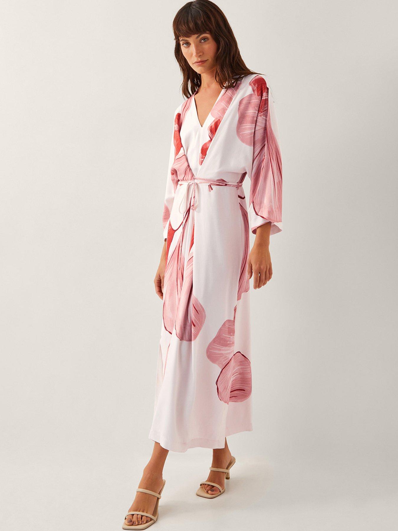 undefined June Kimono Dress - Ivory