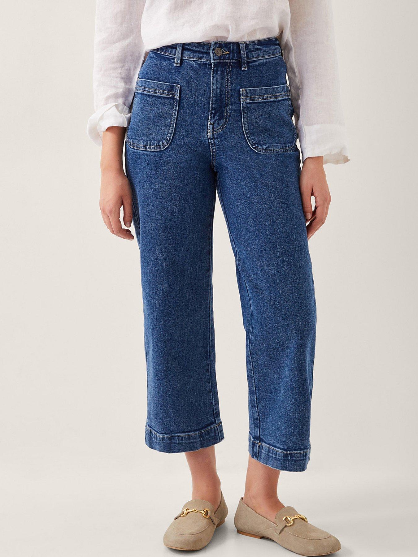 undefined Arlo Crop Pocket Jean - Blue