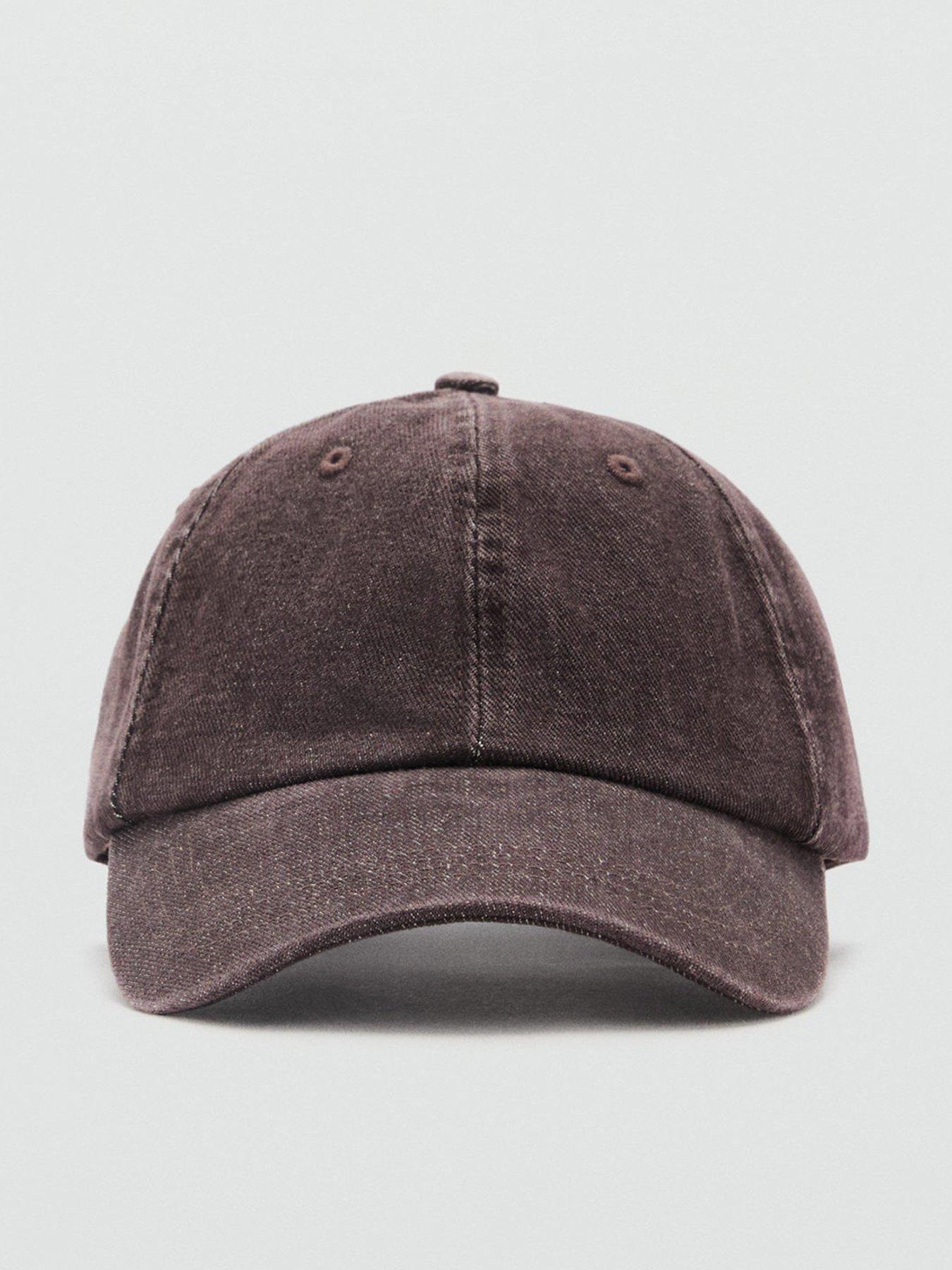 mango-cotton-visor-cap-brown