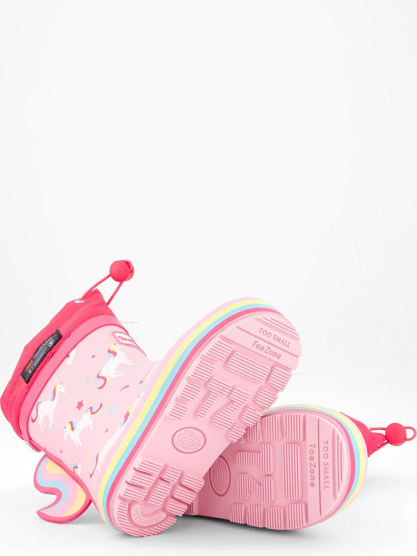 Image 4 of 7 of The Very Collection Toezone Unicorn Thinsulate Rubber Wellies