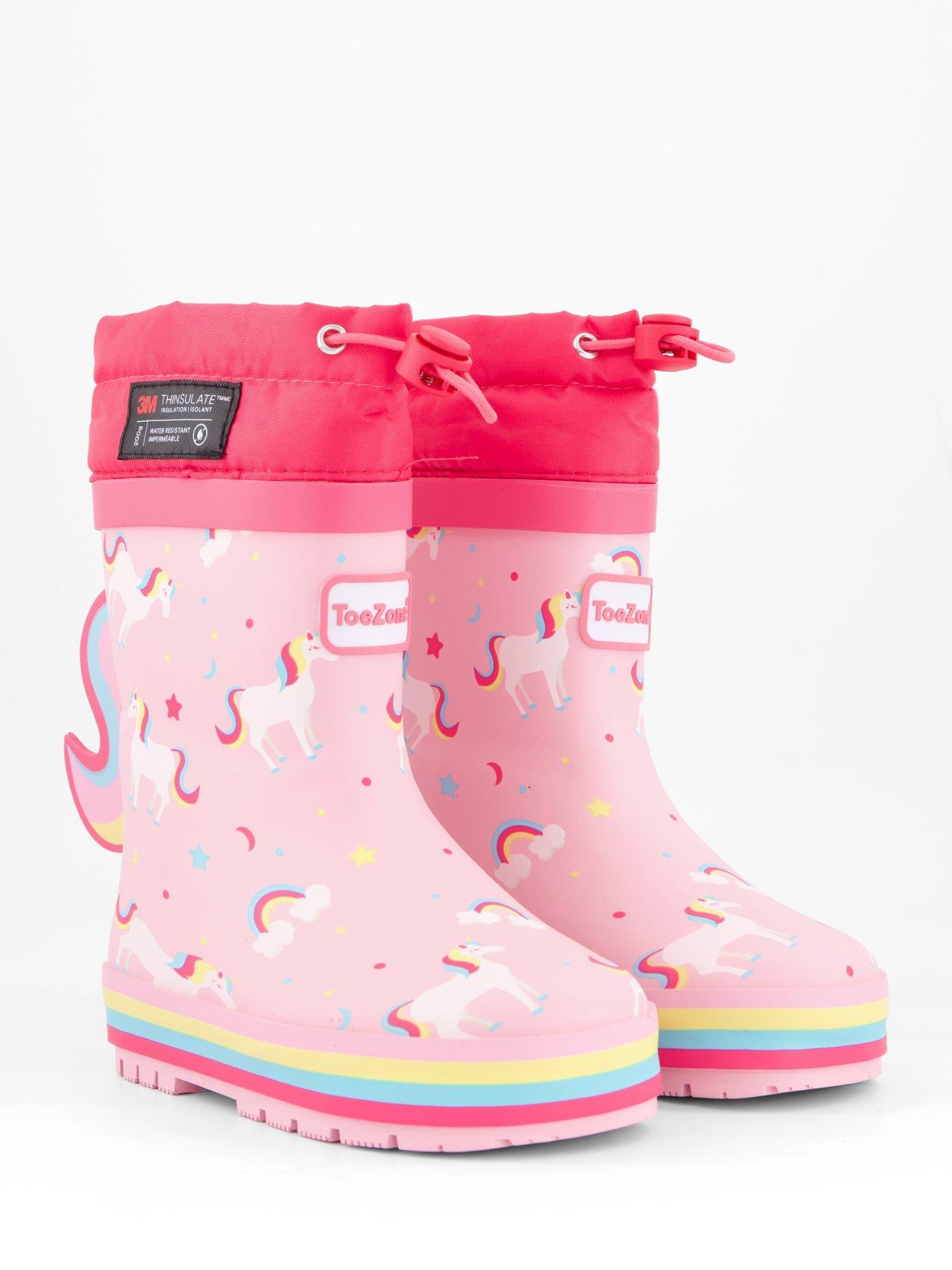 Image 6 of 7 of The Very Collection Toezone Unicorn Thinsulate Rubber Wellies