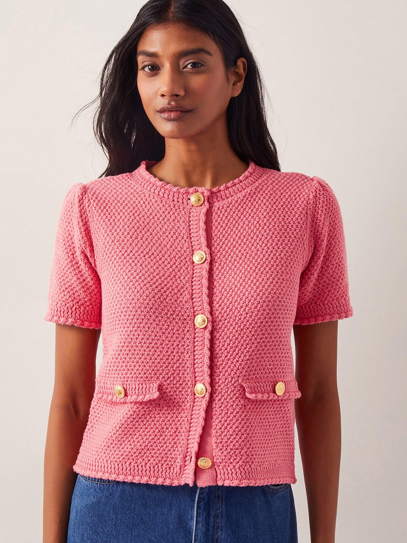 undefined Sami Stitch Cardigan - Pink