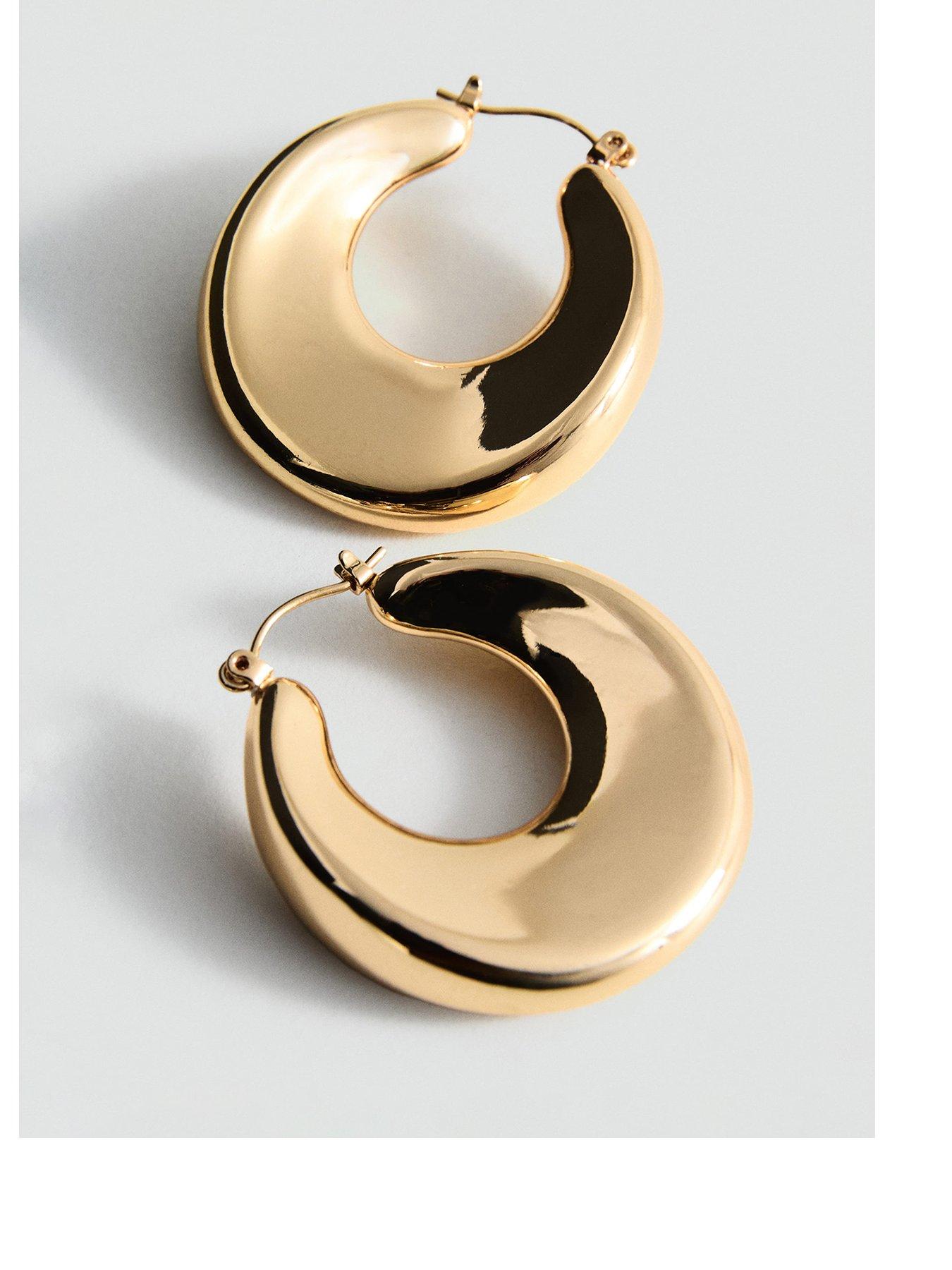 undefined Hoop Earrings - Gold