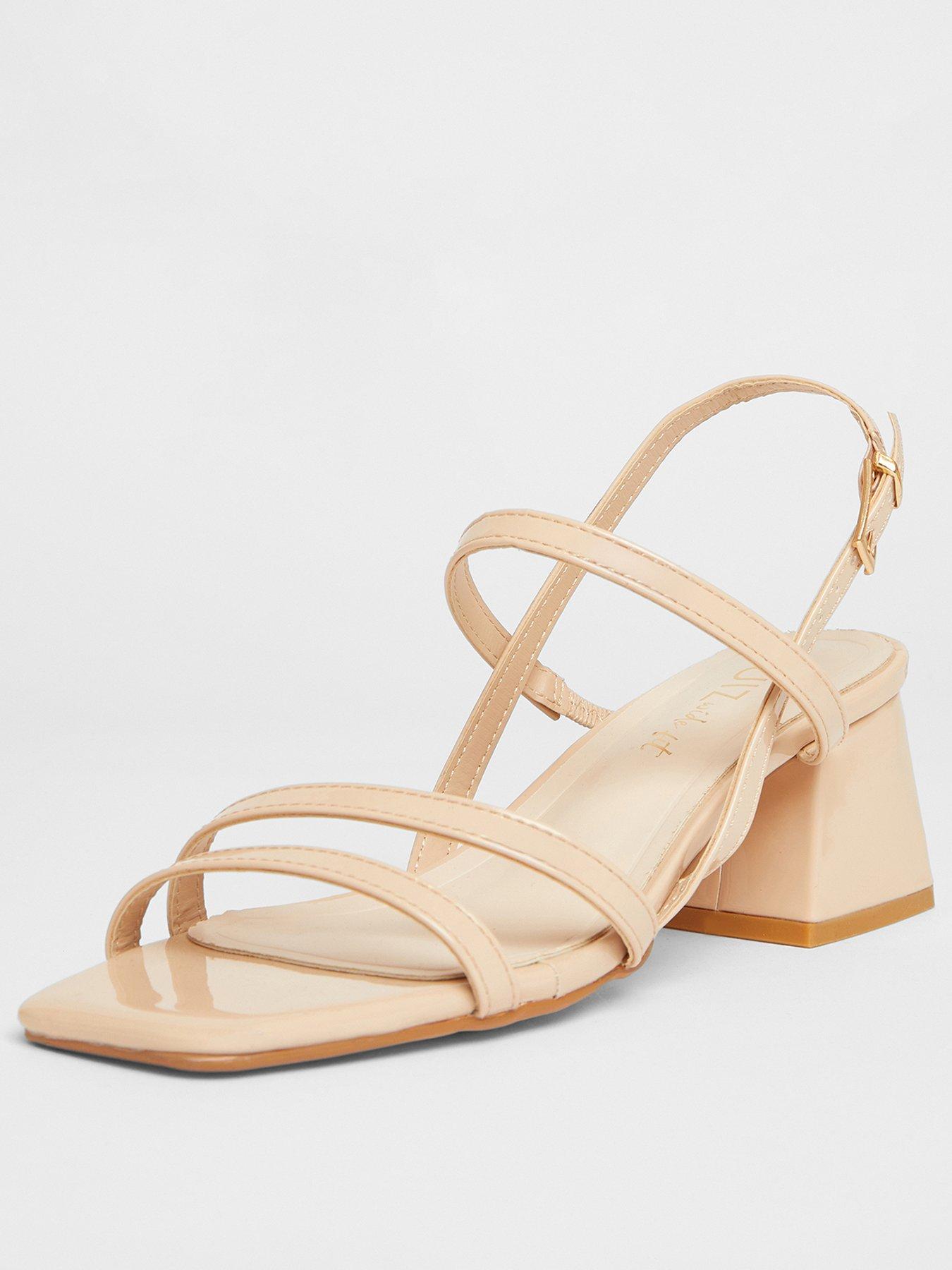  image of quiz-wide-fit-nude-slingback-block-heels