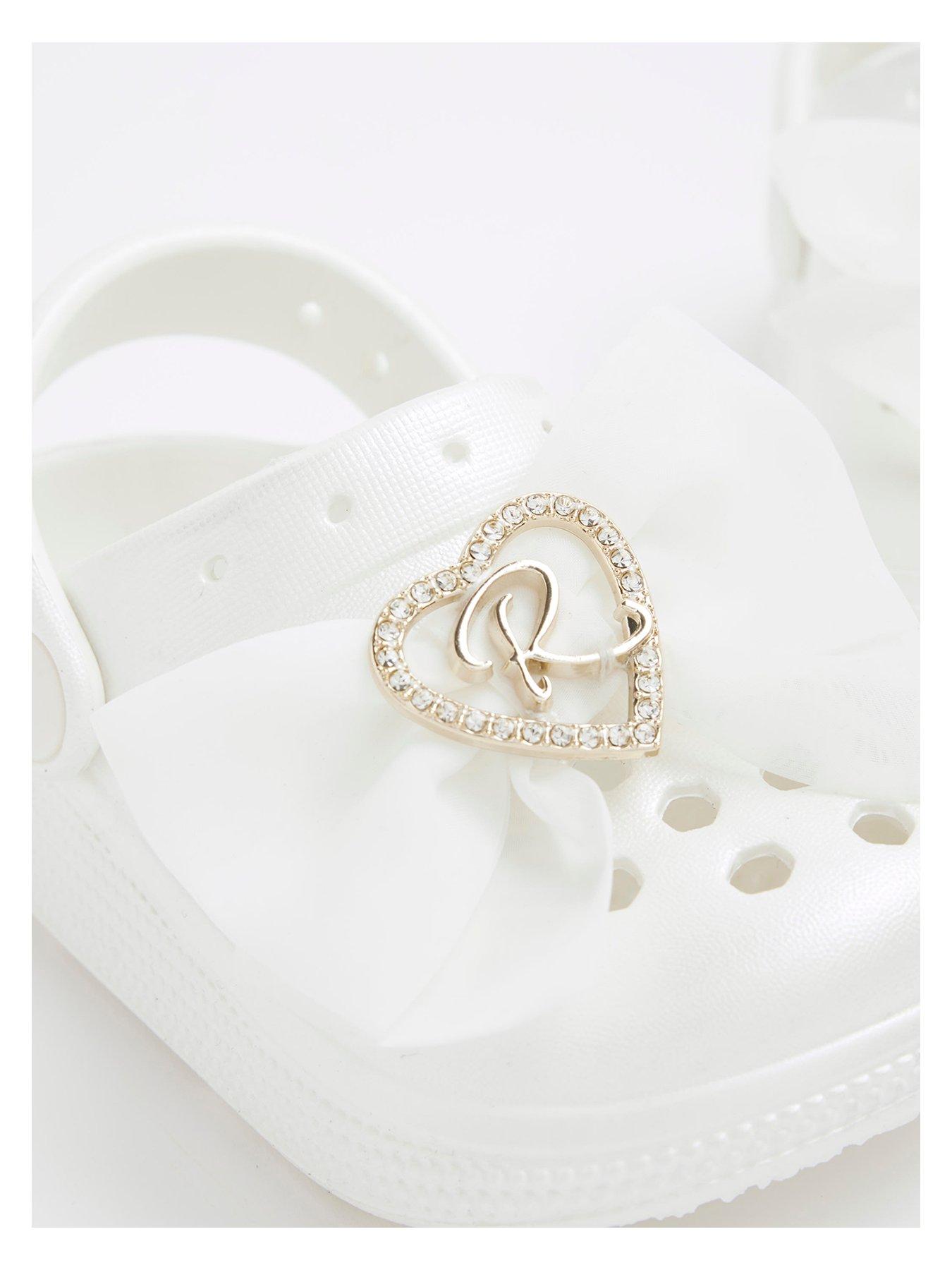  image of river-island-mini-mini-girls-moulded-clog-cream