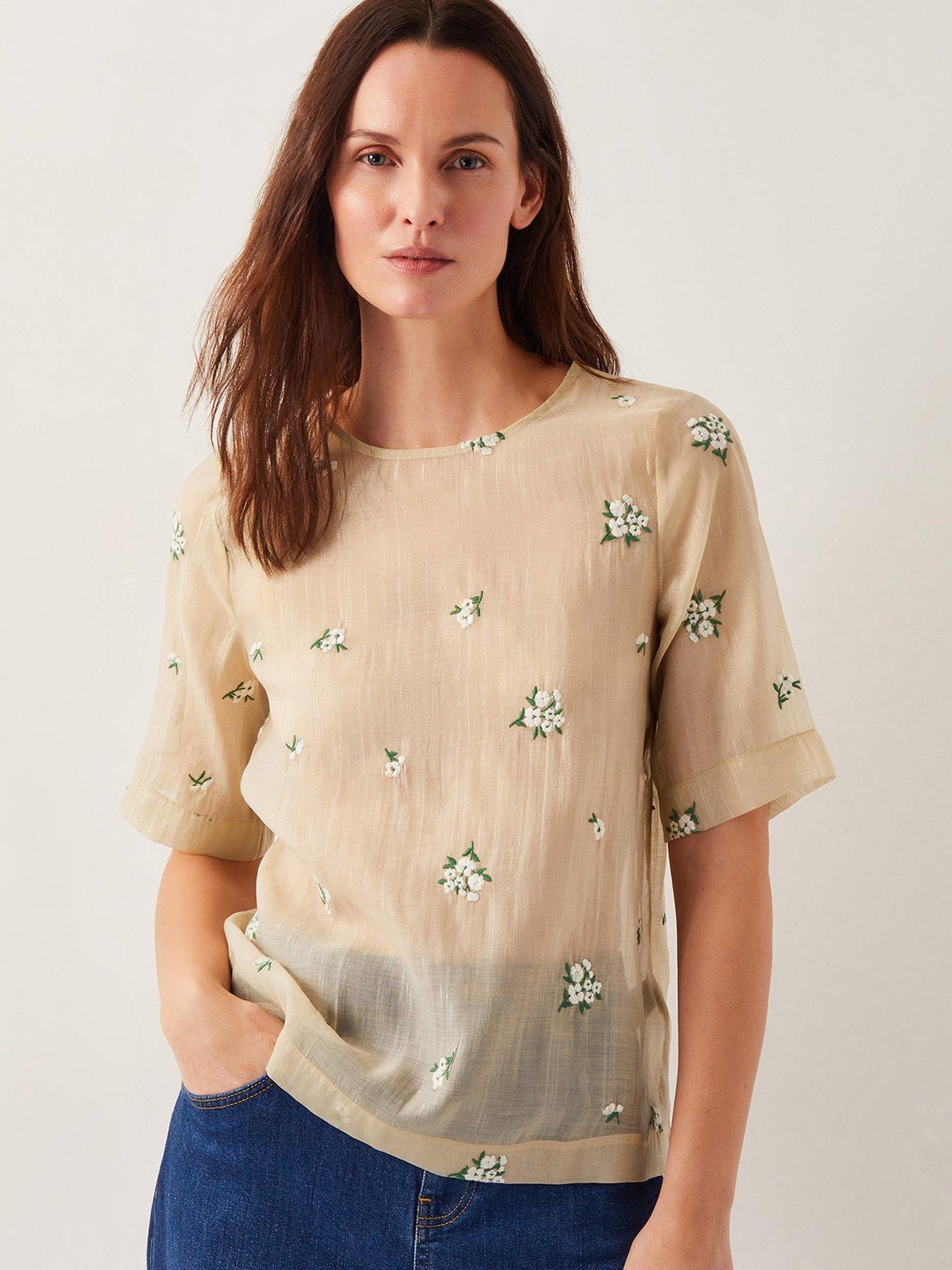 undefined Sacha Embellished Top - Gold
