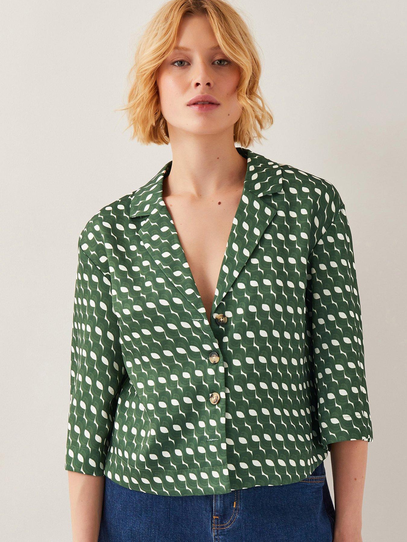 monsoon-maren-geo-shirt-green