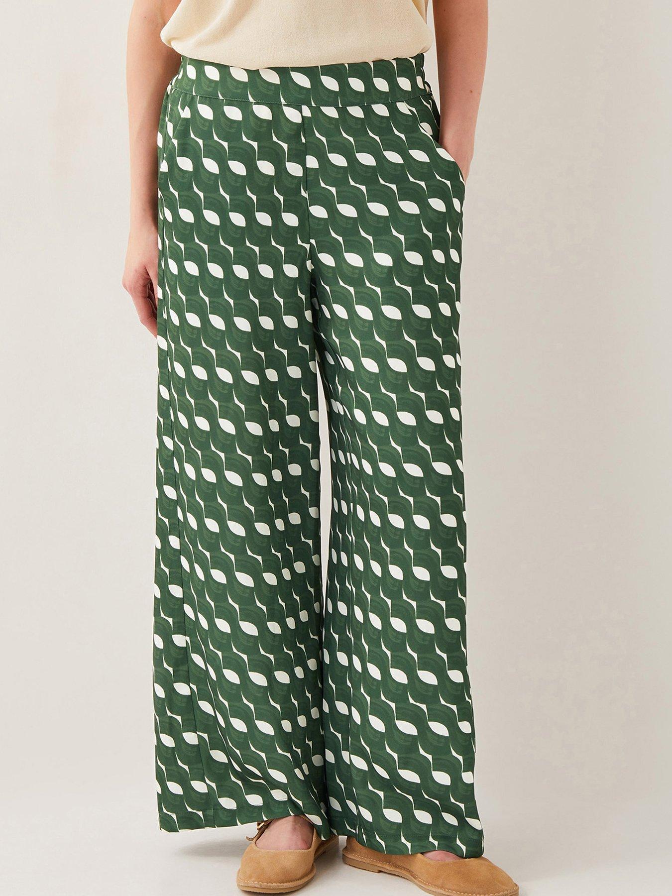 undefined Maren Geo Trousers - Green