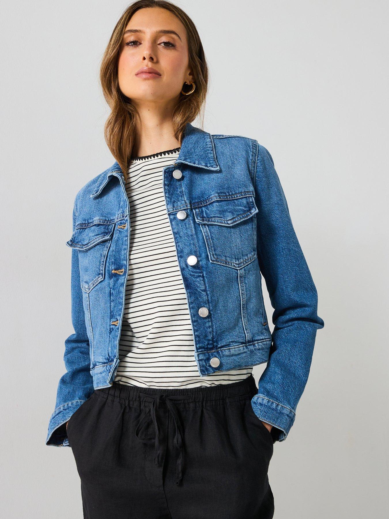 undefined Crop Denim Jacket