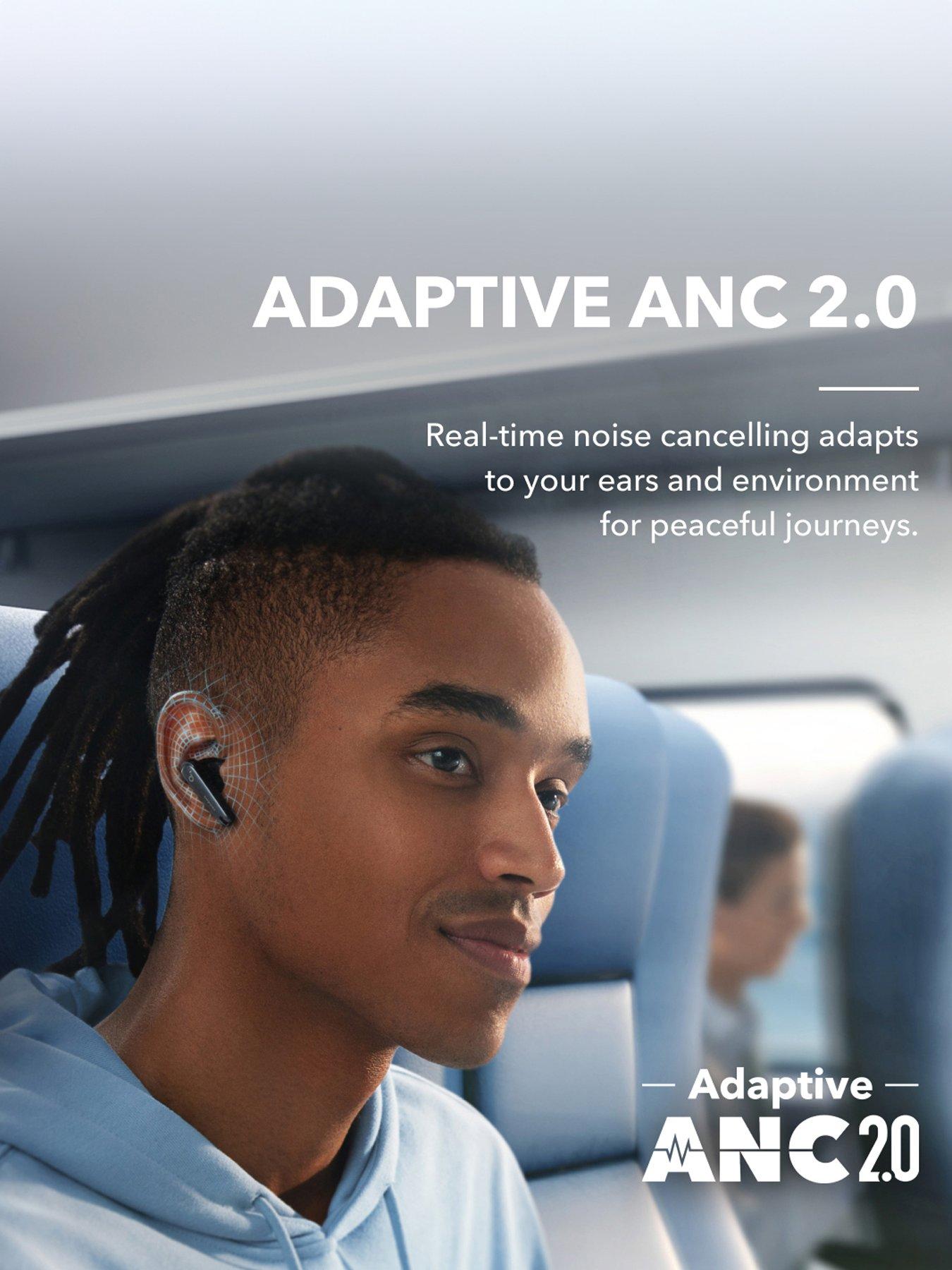 Image 4 of 7 of Soundcore Liberty 4 Wireless Noise Cancelling Earbuds, White
