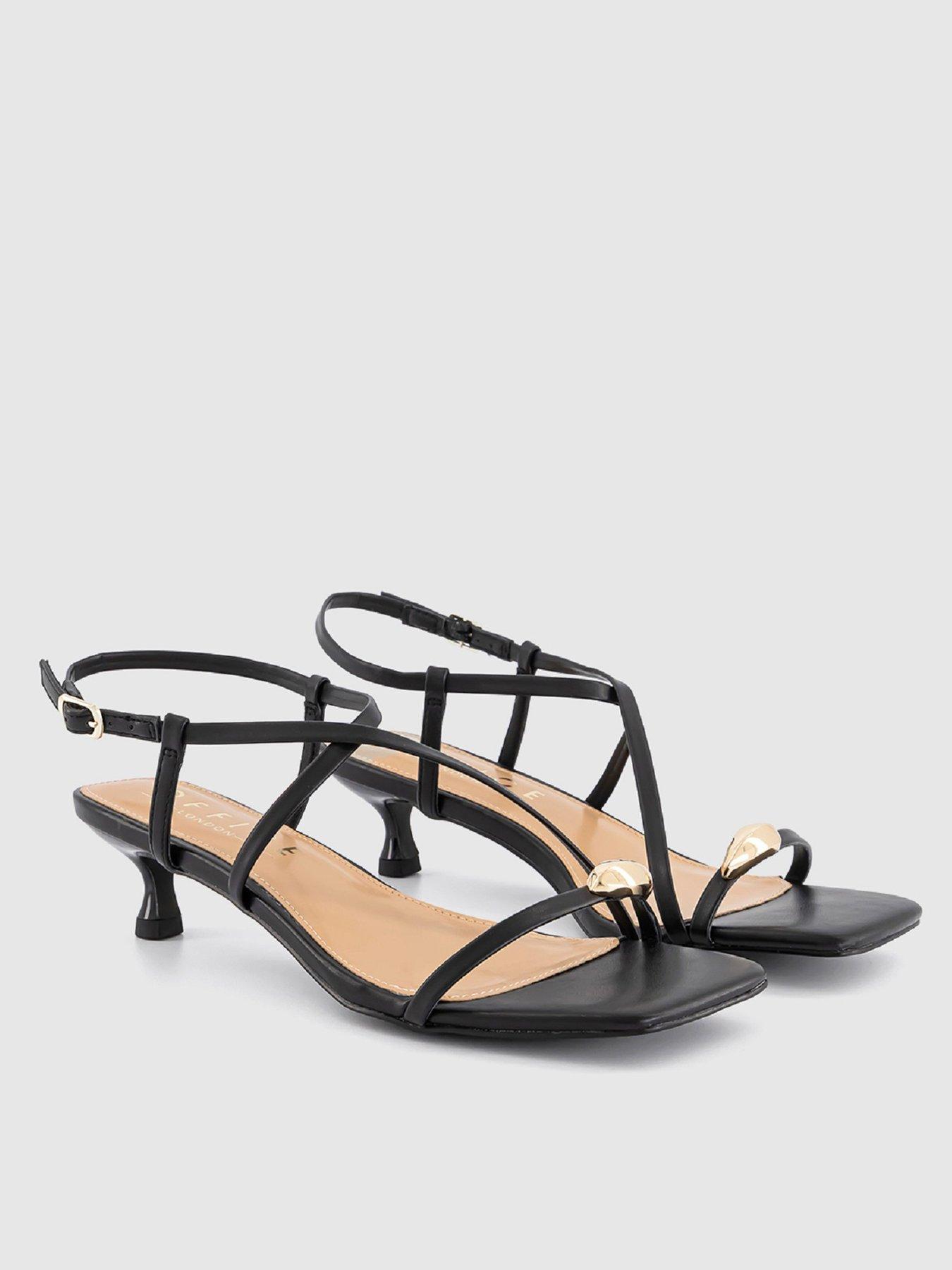 stillFront image of office-hardware-statement-heeled-sandals-black