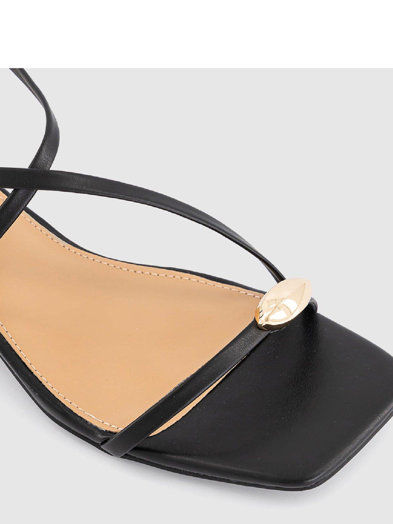  image of office-hardware-statement-heeled-sandal-black