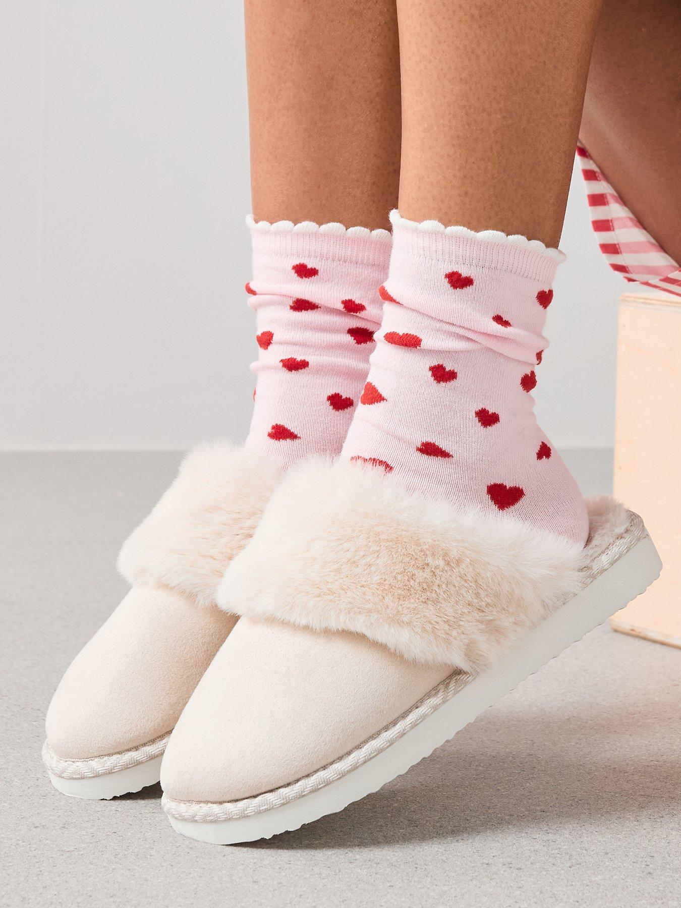 V by Very Mule Slipper - Cream