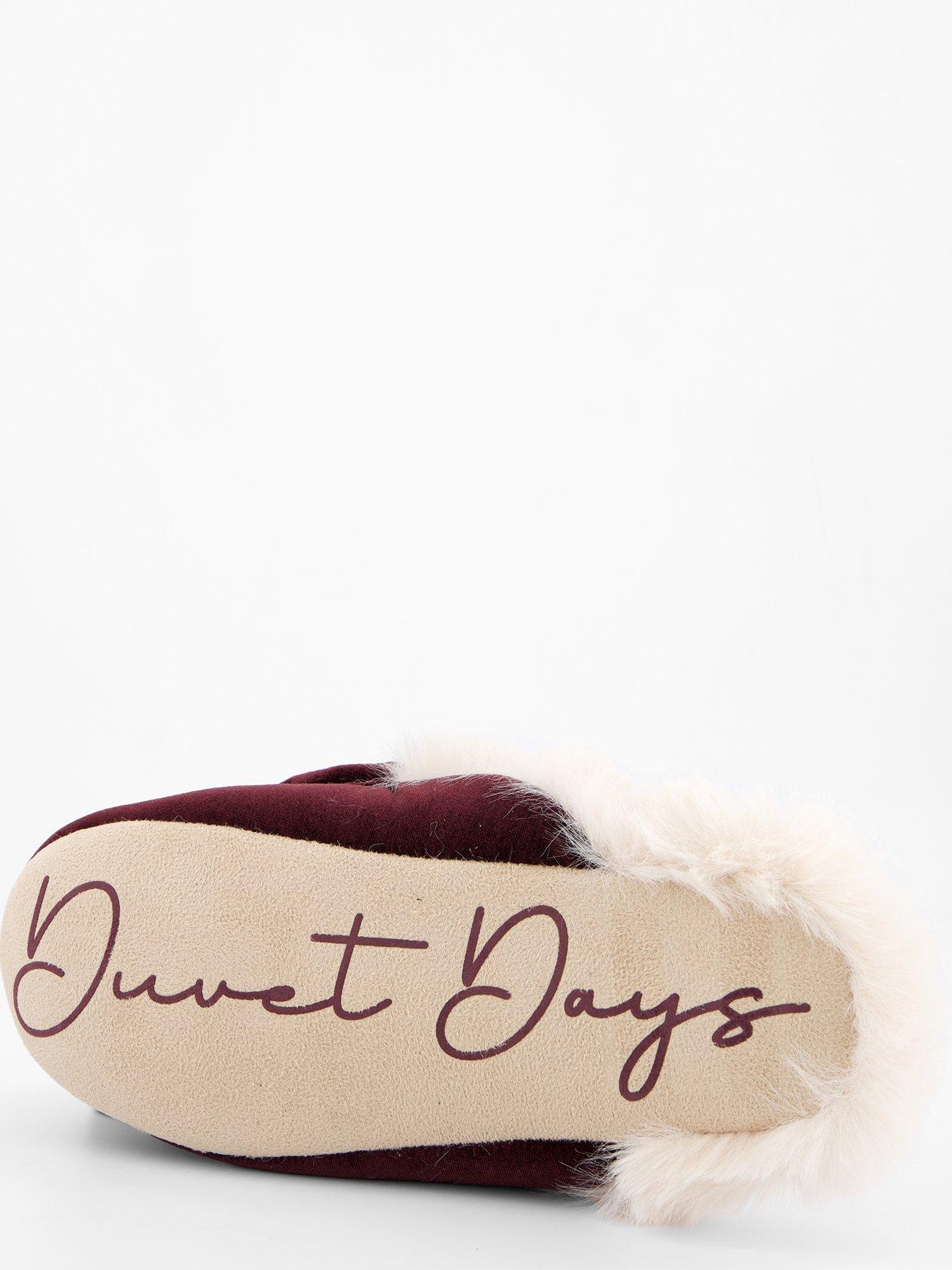 Image 5 of 7 of V by Very Bow Velvet Mule Slipper - Red