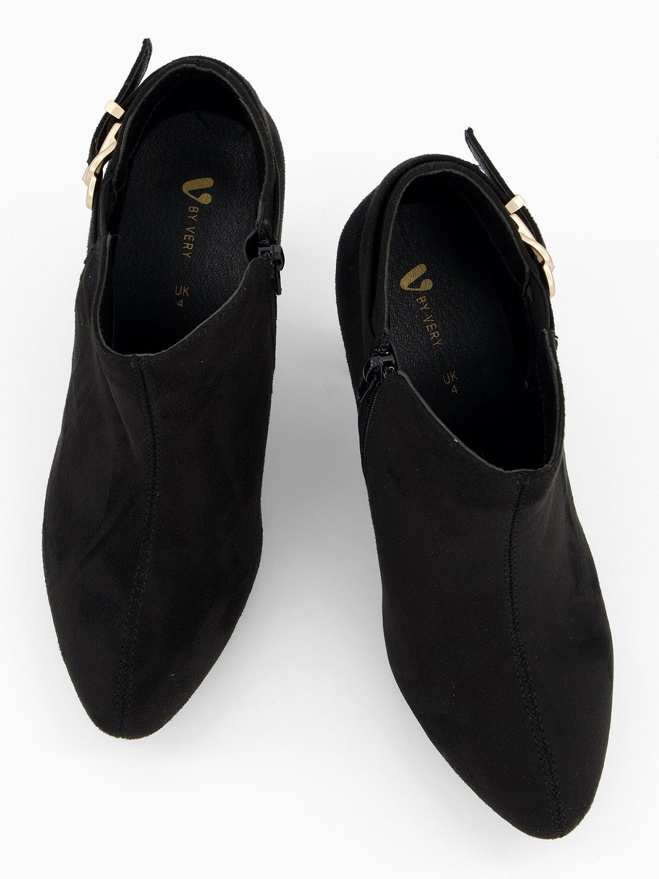 Image 4 of 7 of V by Very Extra Wide Fit Shoe Boots - Black