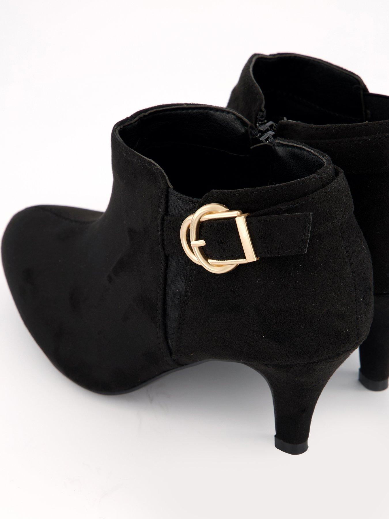 Image 6 of 7 of V by Very Extra Wide Fit Shoe Boots - Black