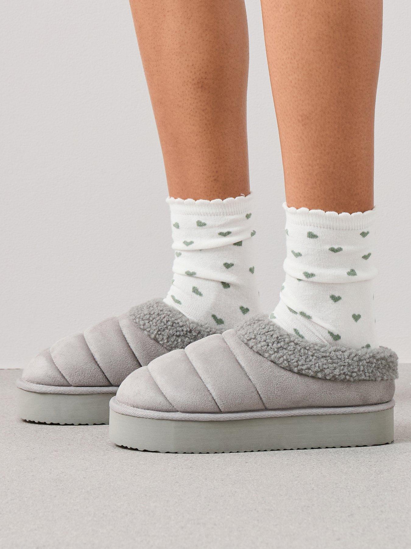 undefined Flatform Slippers - Grey