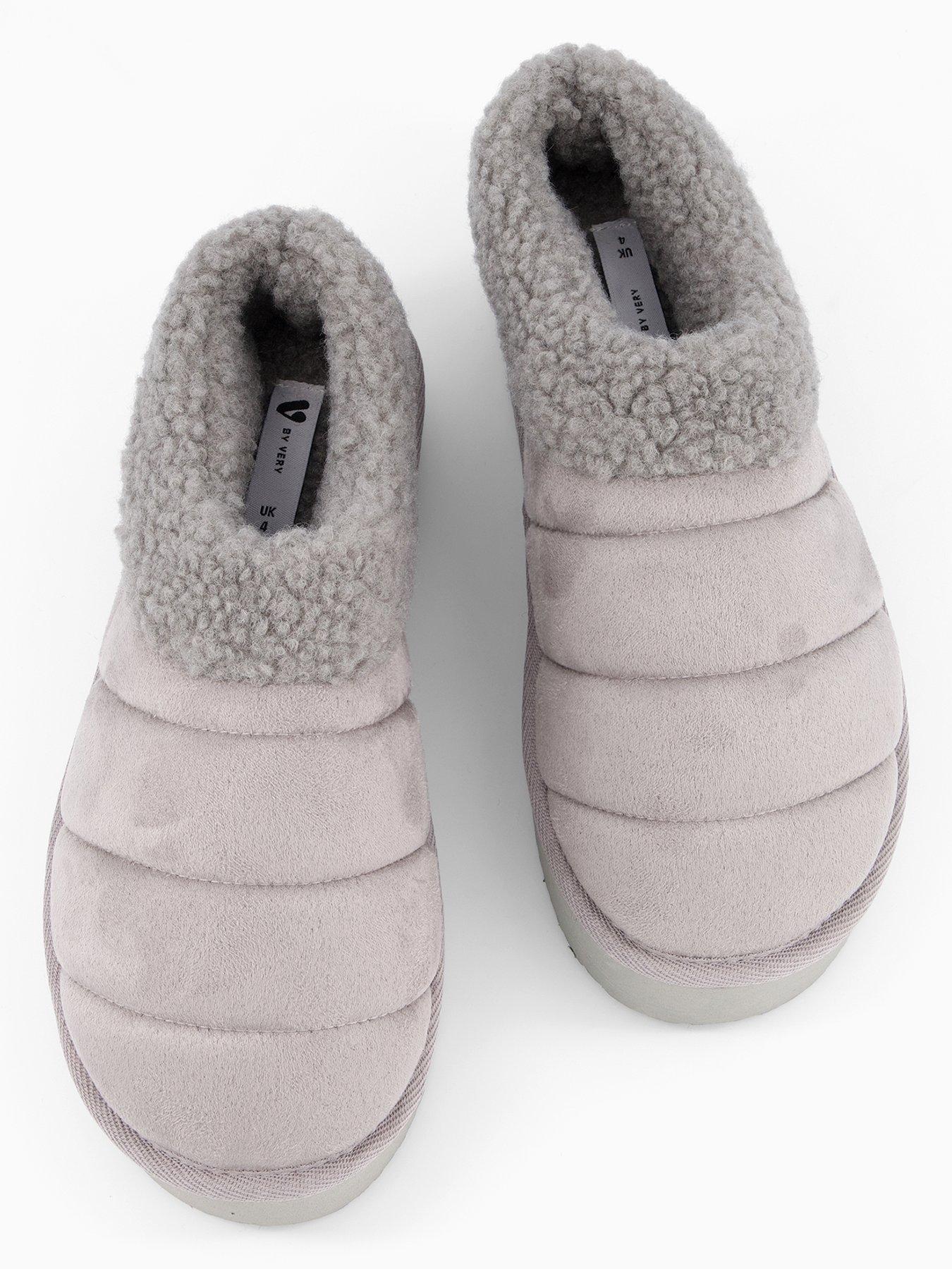 Image 4 of 7 of V by Very Flatform Slippers - Grey