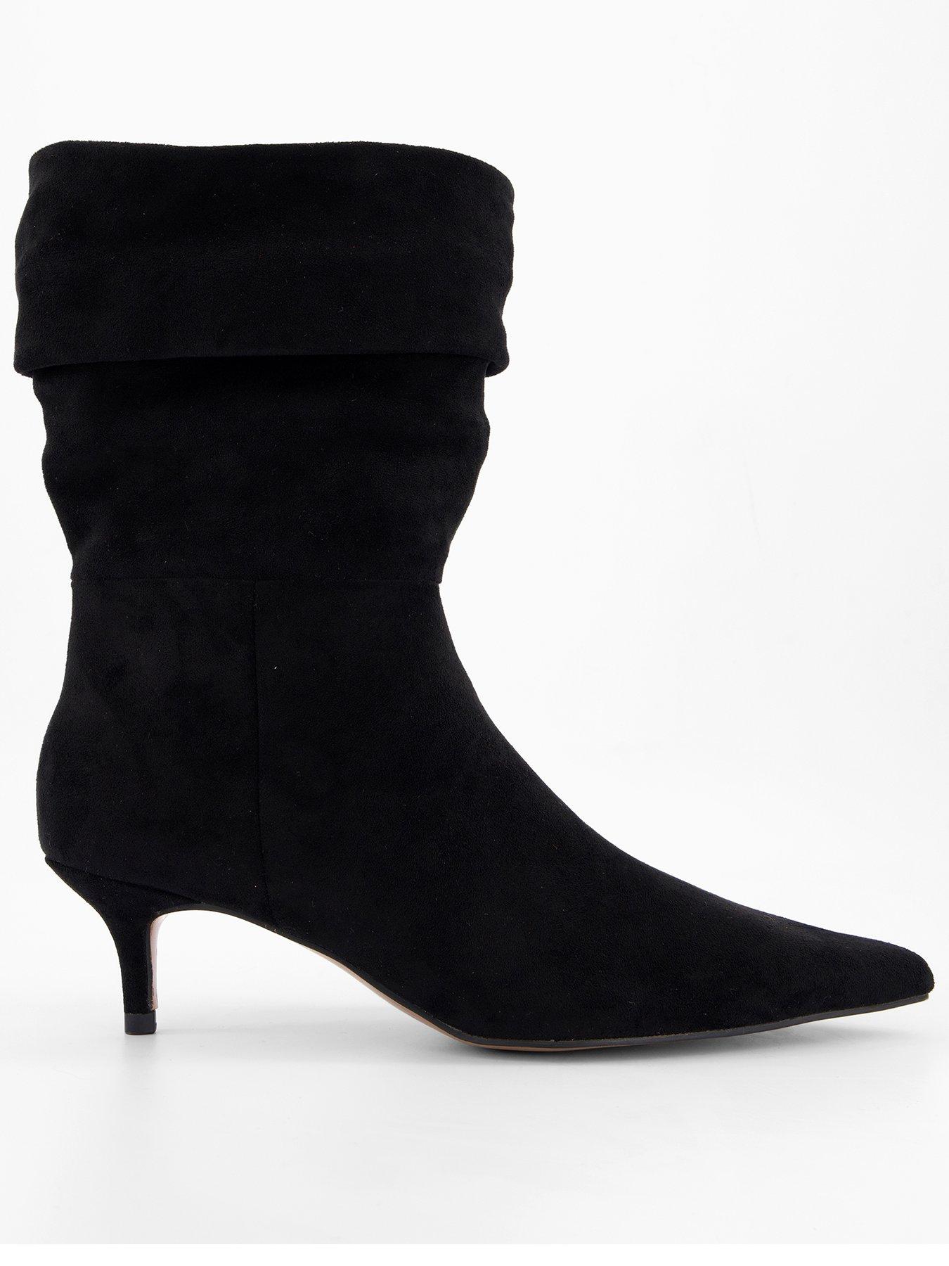 Image 2 of 7 of The Very Collection Slouch Calf Boot - Black