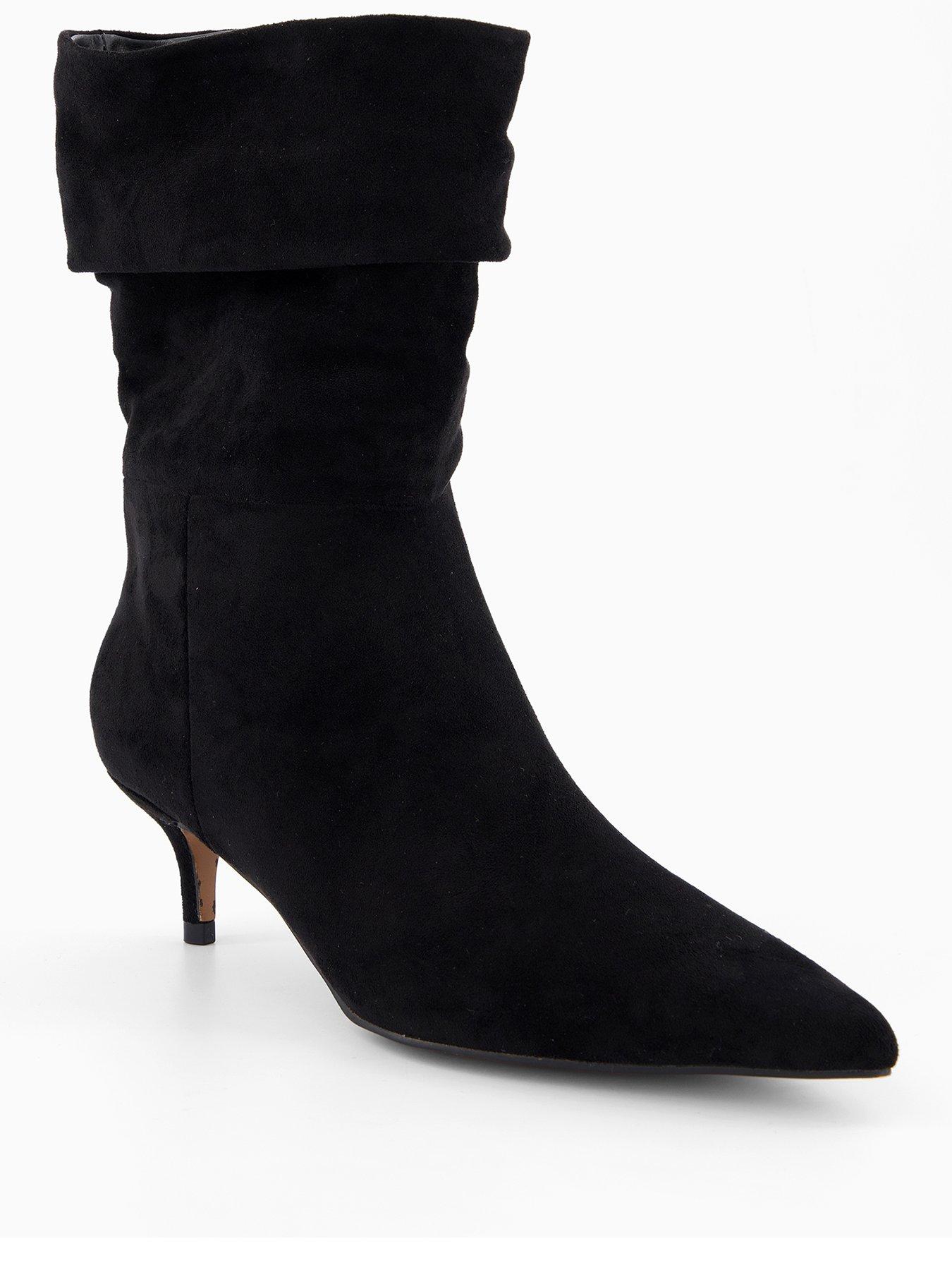 Image 3 of 7 of The Very Collection Slouch Calf Boot - Black