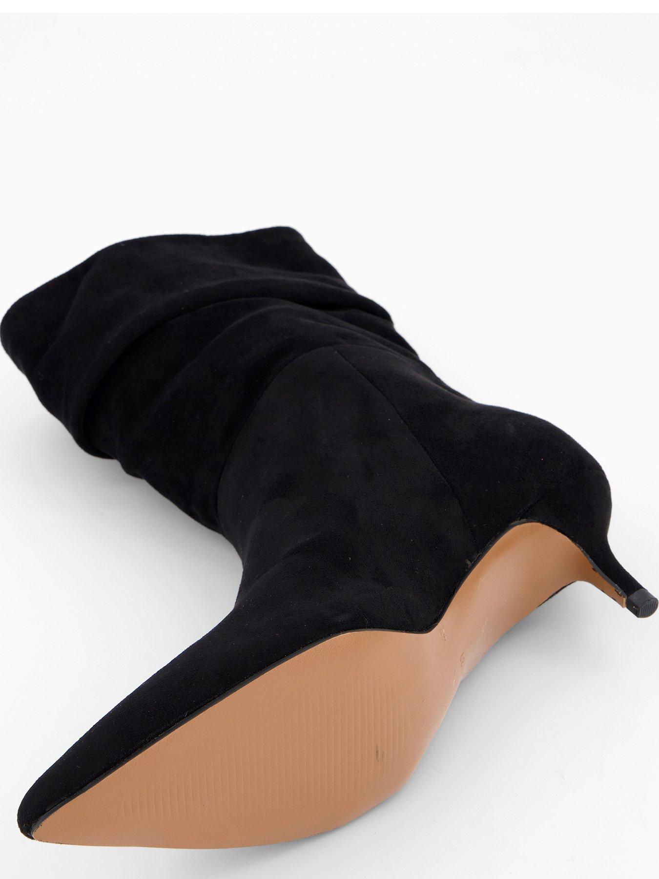 Image 5 of 7 of The Very Collection Slouch Calf Boot - Black