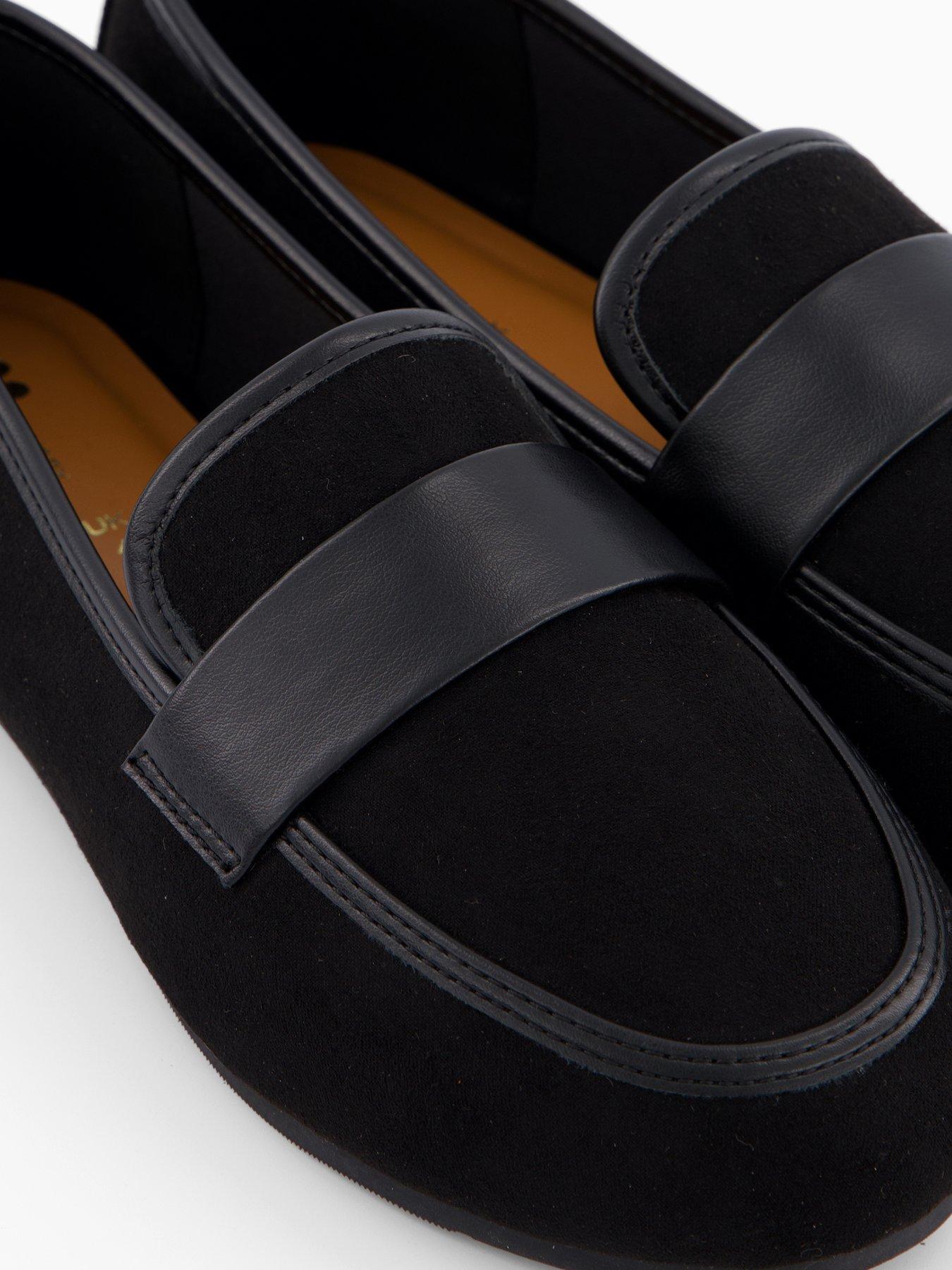 Image 6 of 7 of V by Very Extra Wide Fit Loafer - Black