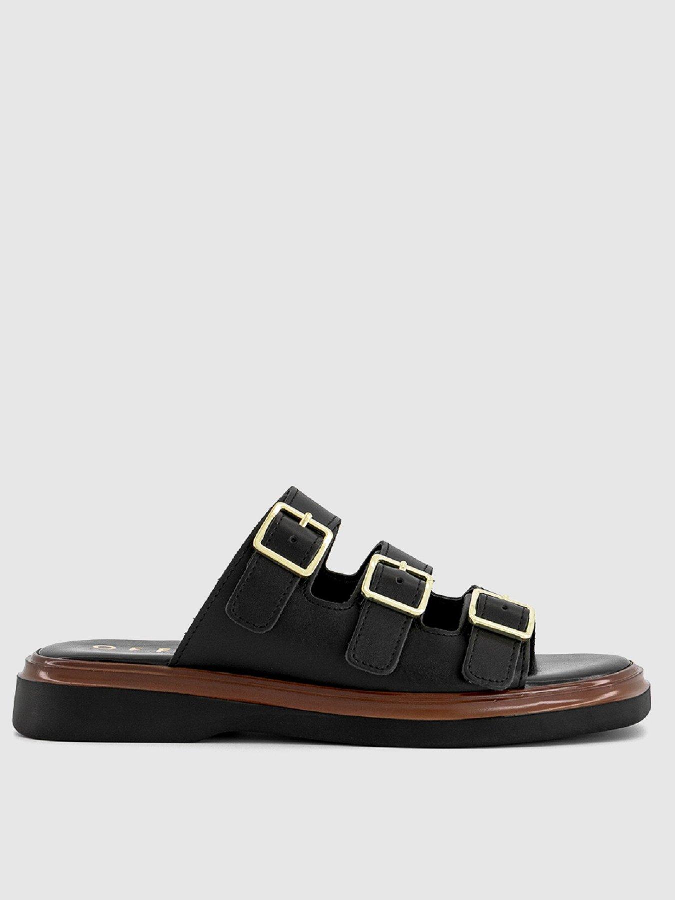 office-savana-triple-strap-sandal-black
