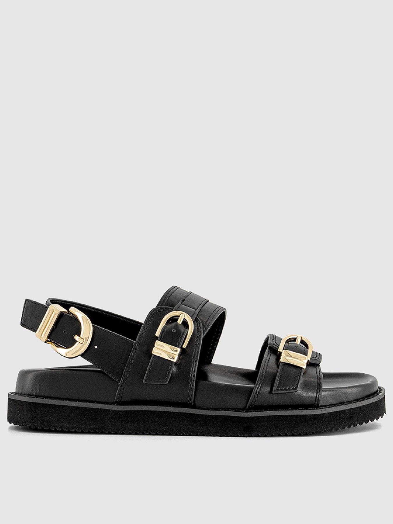 office-samira-buckle-sandals-black
