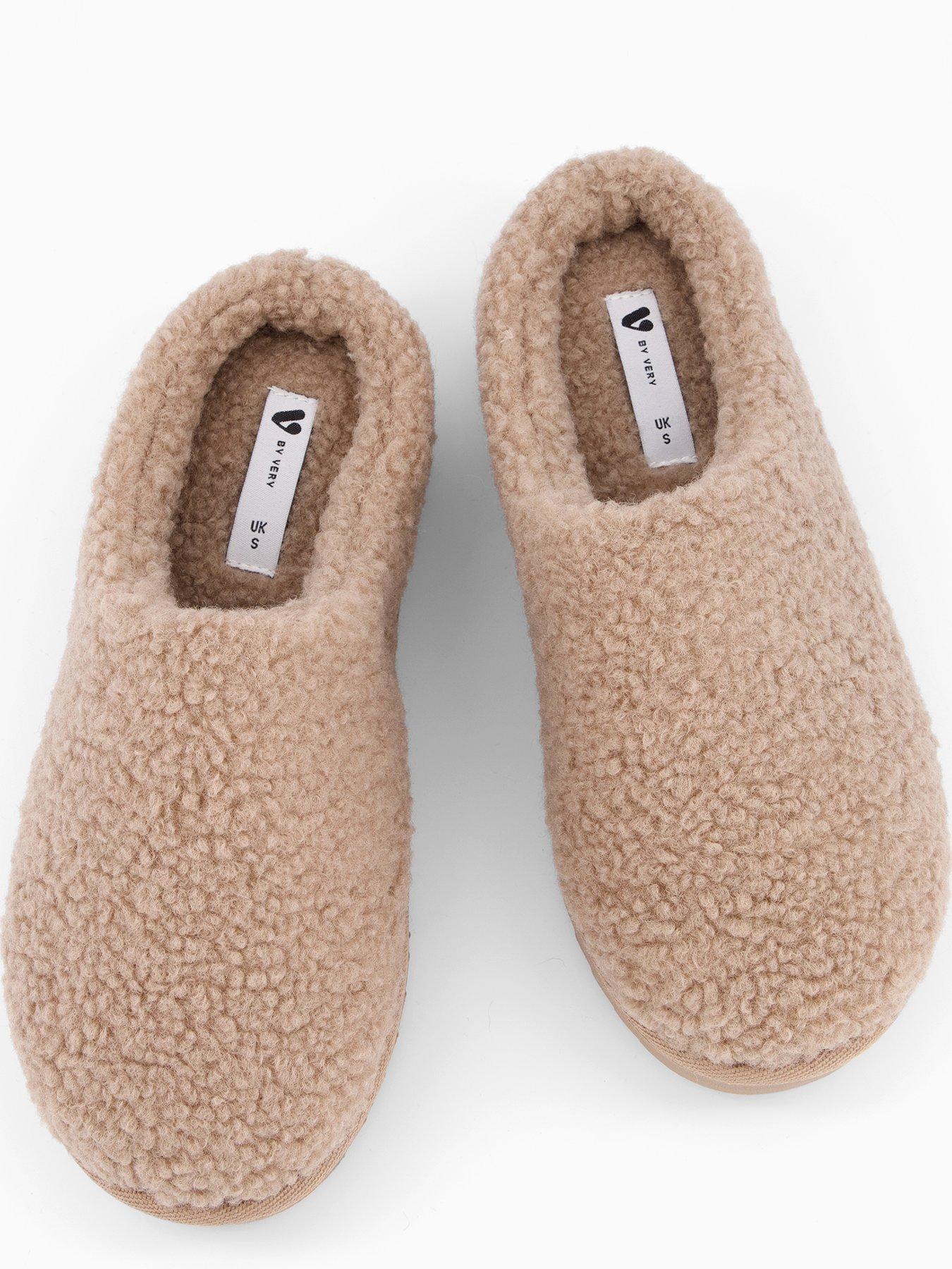 Image 4 of 7 of V by Very Borg Mule Slippers - Brown