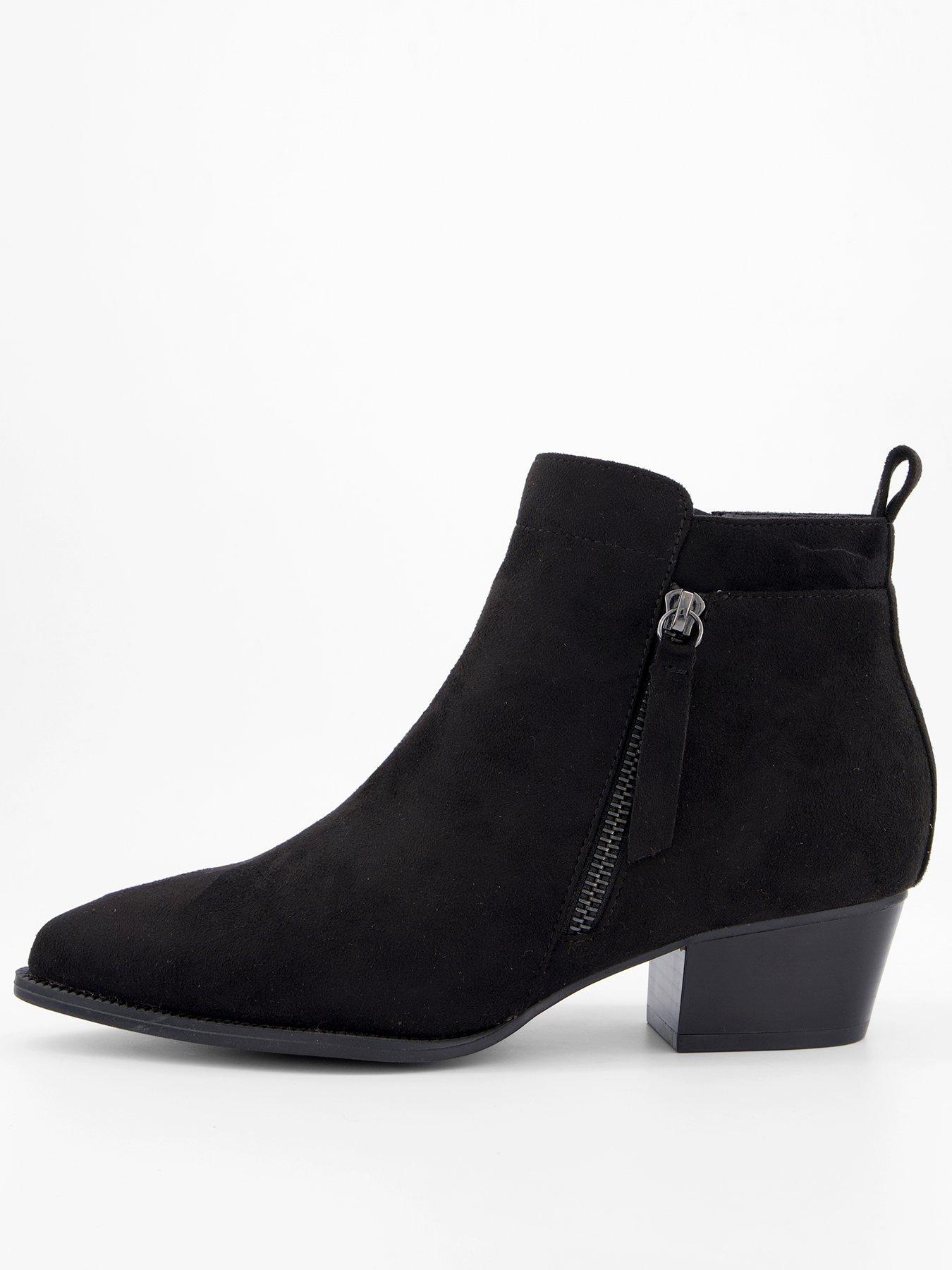 undefined Western Ankle Boot - Black