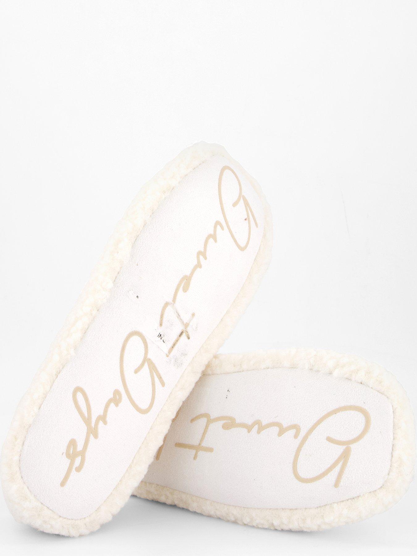 Image 5 of 7 of V by Very Borg Ballerina Slipper - Cream