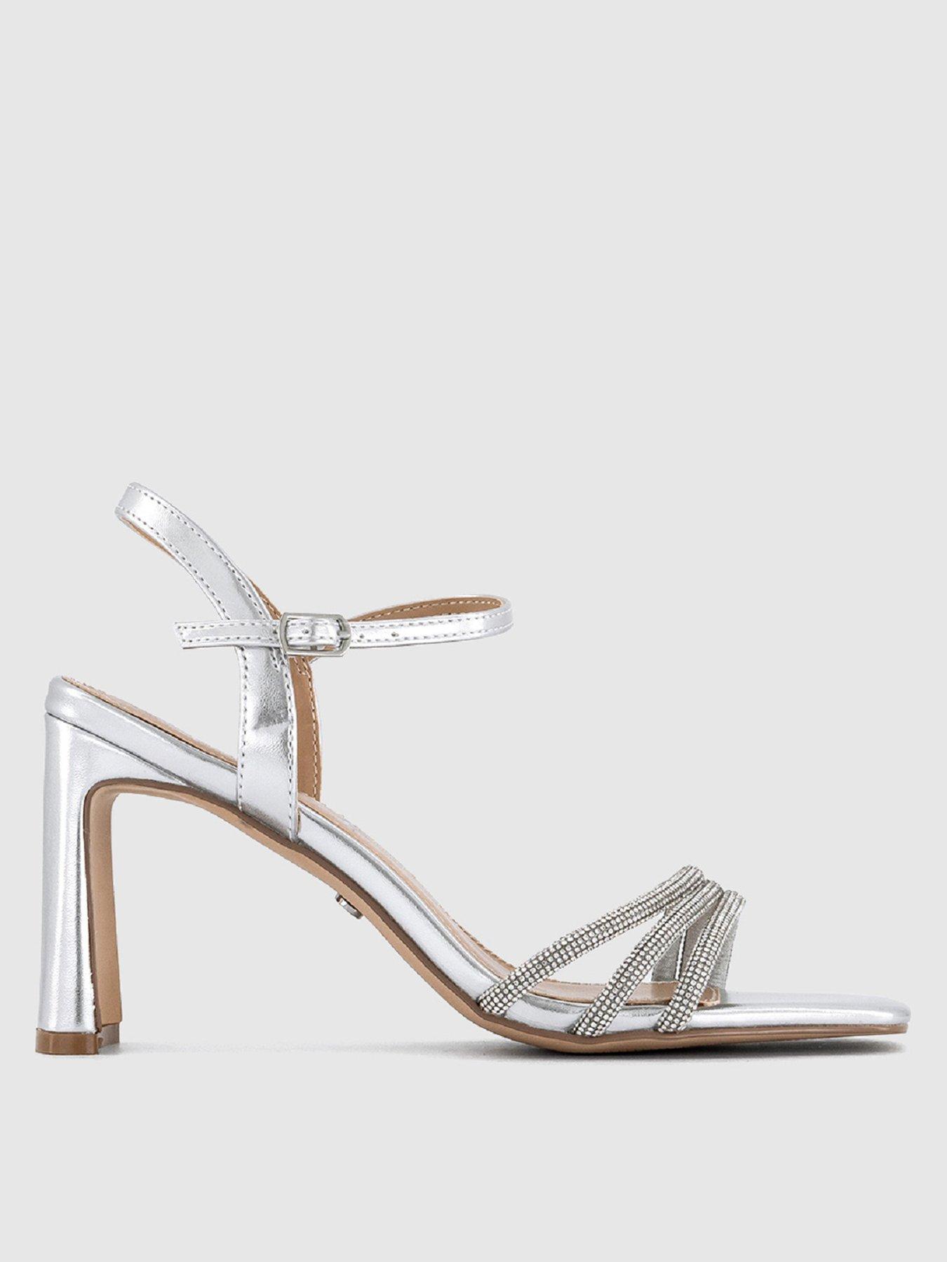 office-honey-glitzy-strappy-heels-silver