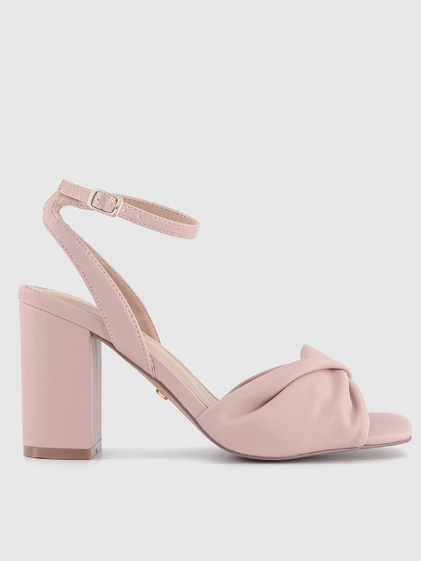 office-hallow-block-heels-pink