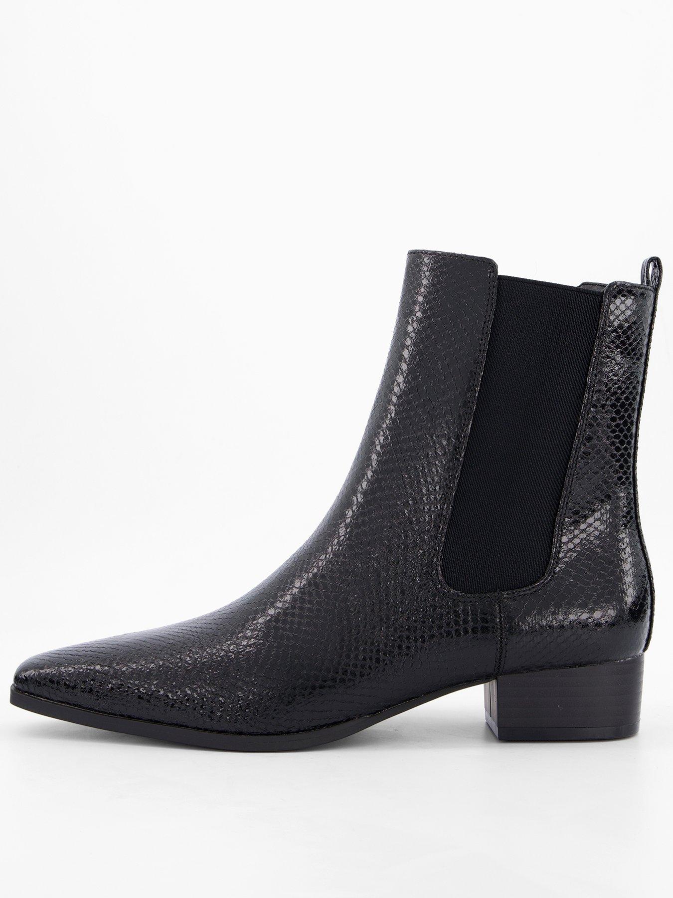 Image 2 of 7 of The Very Collection Lizard Effect Western Boot