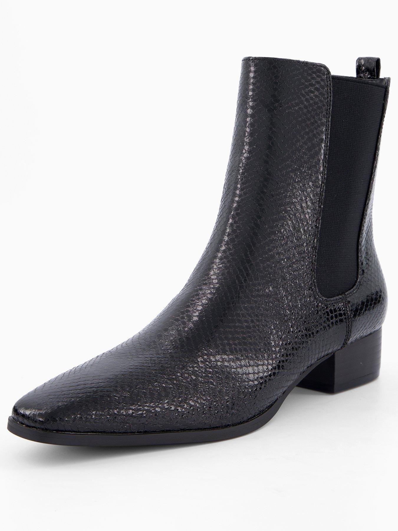 Image 3 of 7 of The Very Collection Lizard Effect Western Boot