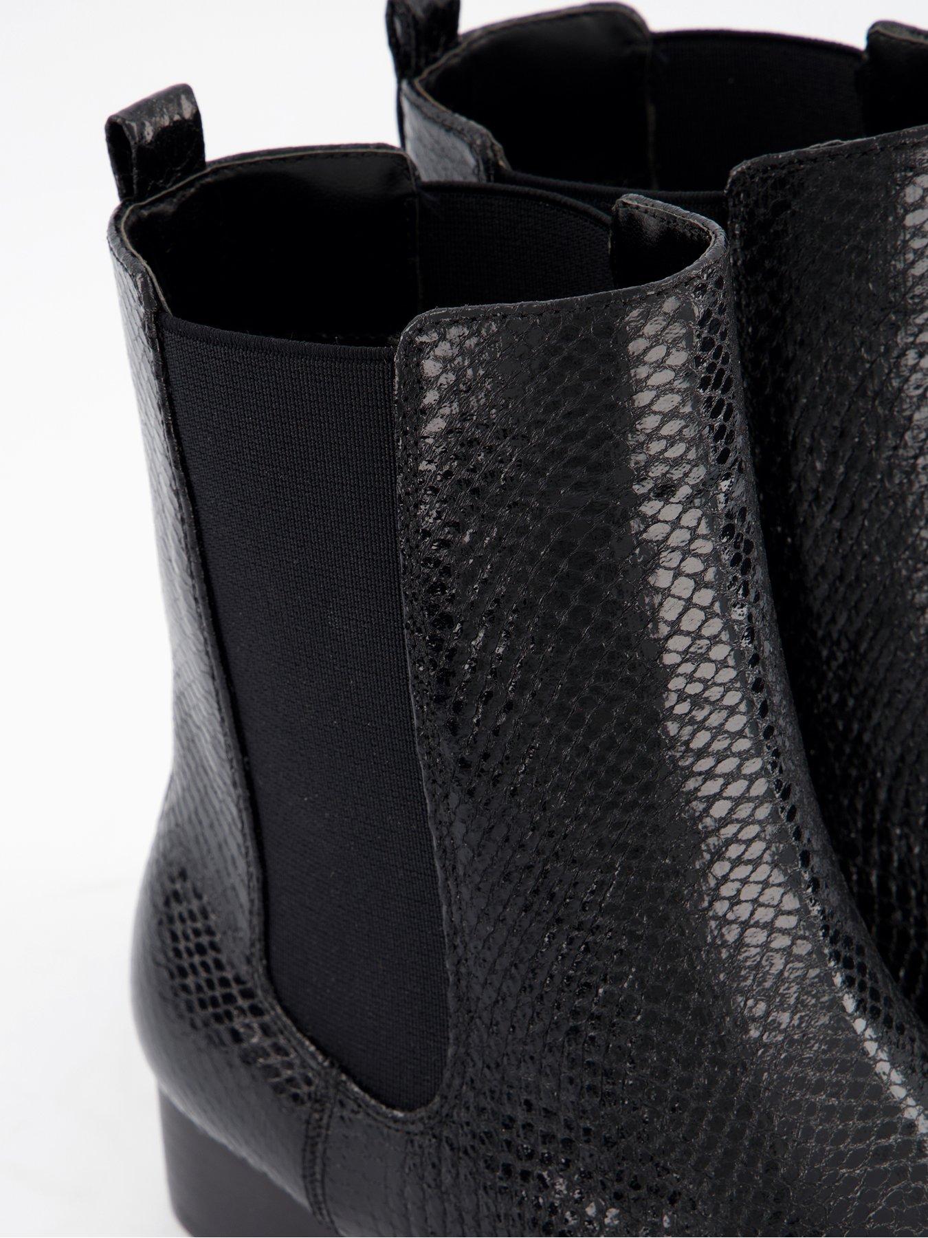 Image 6 of 7 of The Very Collection Lizard Effect Western Boot