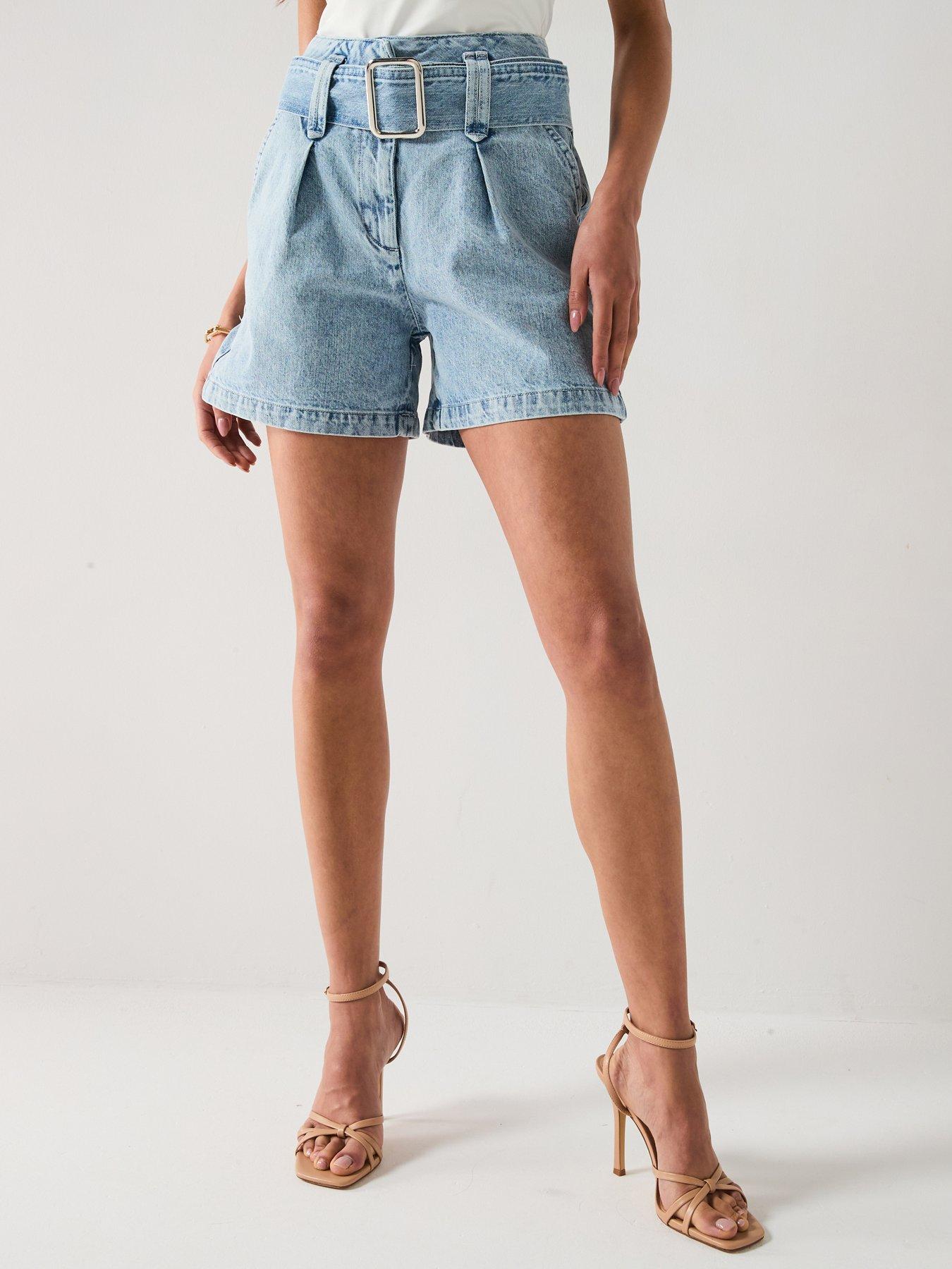 v-by-very-high-waist-belted-denim-shorts-mid-wash