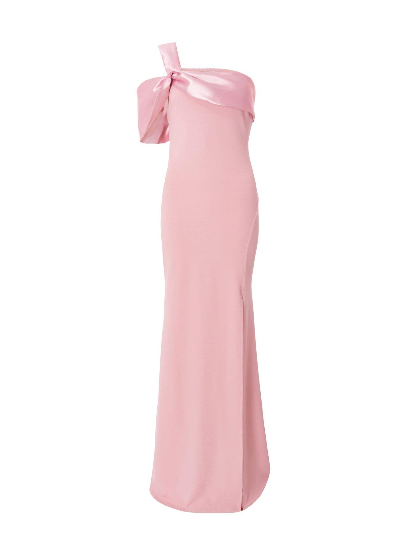  image of quiz-blush-one-shoulder-maxi-dress
