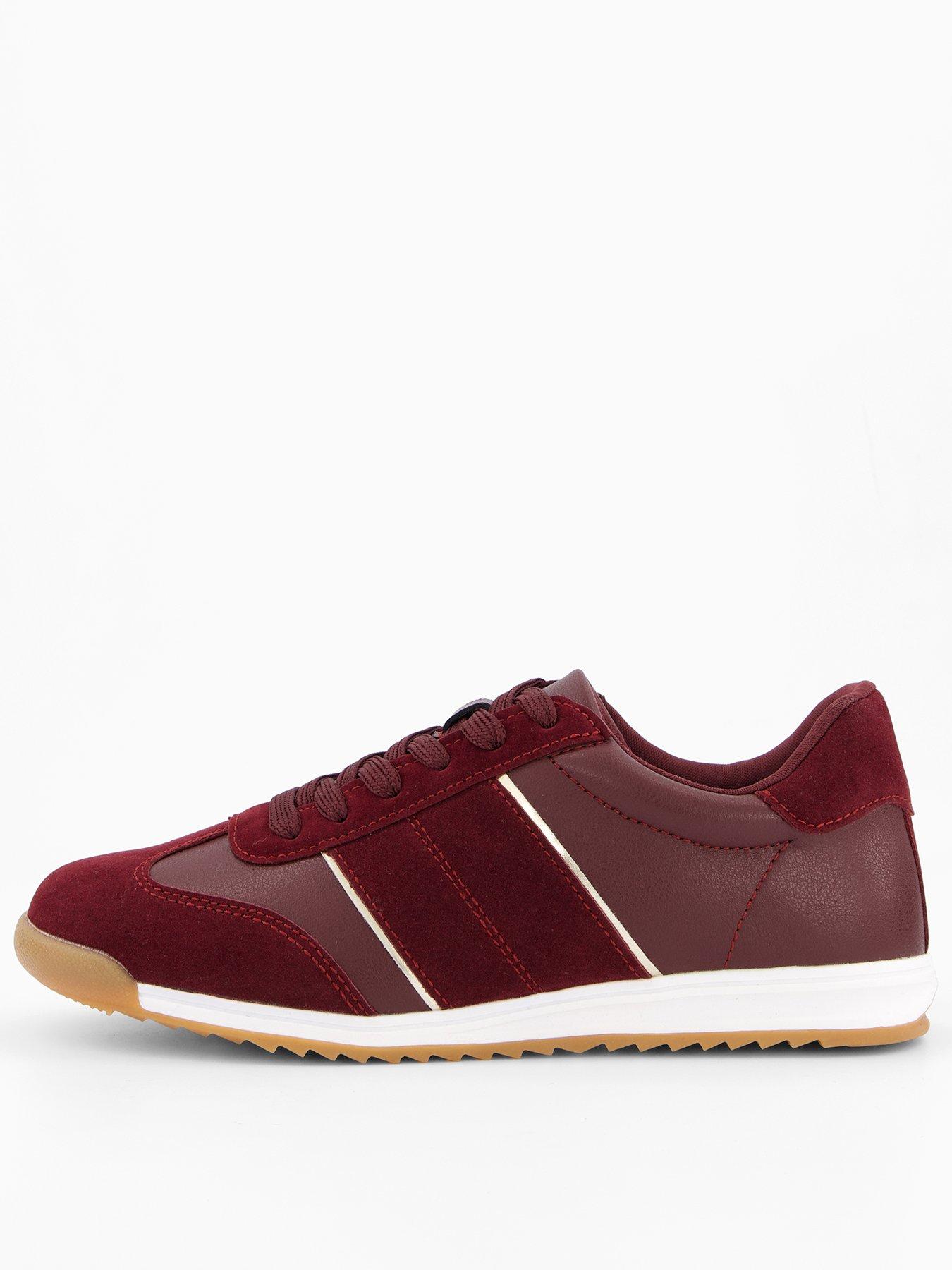 Image 2 of 7 of The Very Collection Burgundy&nbsp;Trainers