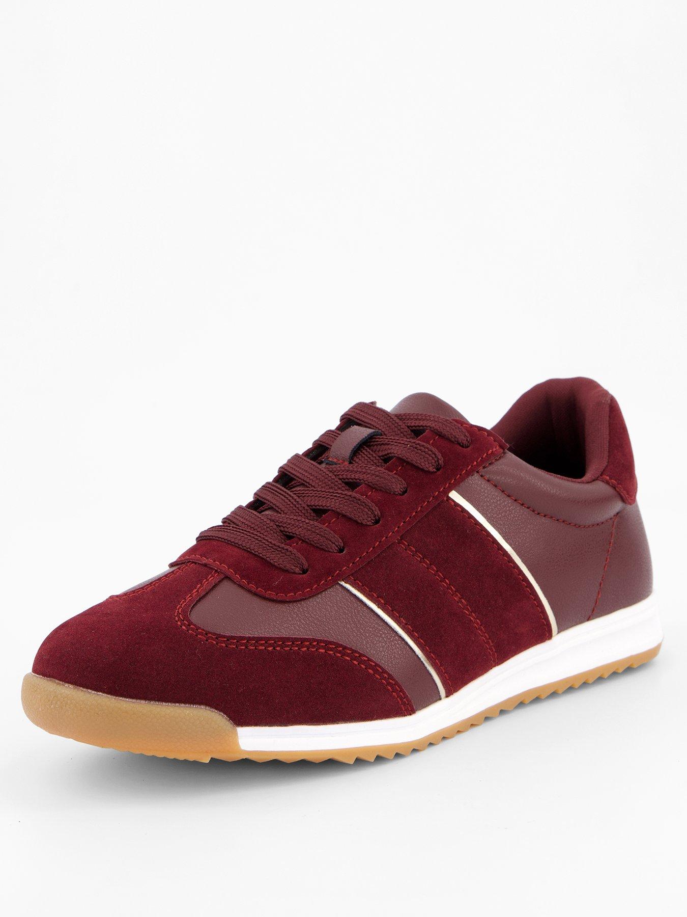 Image 3 of 7 of The Very Collection Burgundy&nbsp;Trainers